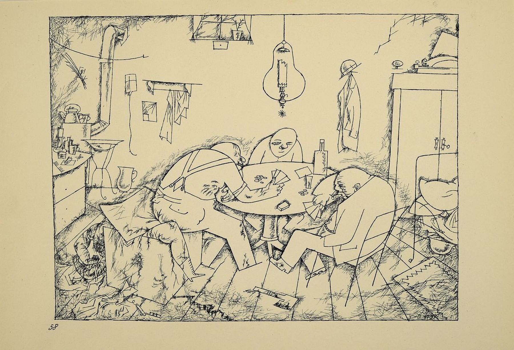 Detail a: George Grosz, 1893-1959, Konvolut aus 4 Werken, Veröffentlichung -Ecce Homo-, Drucker/Verlag: Malik-Verlag, Berlin 1923, je unter PP, l. gebrsp., je ...