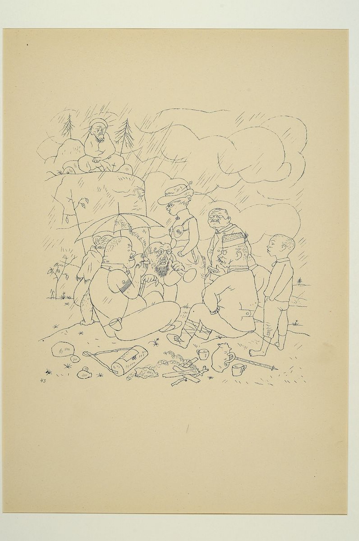 Detail k: George Grosz, 1893-1959, Konvolut aus 4 Werken, Veröffentlichung -Ecce Homo-, Drucker/Verlag: Malik-Verlag, Berlin 1923, je unter PP, l. gebrsp., je ...
