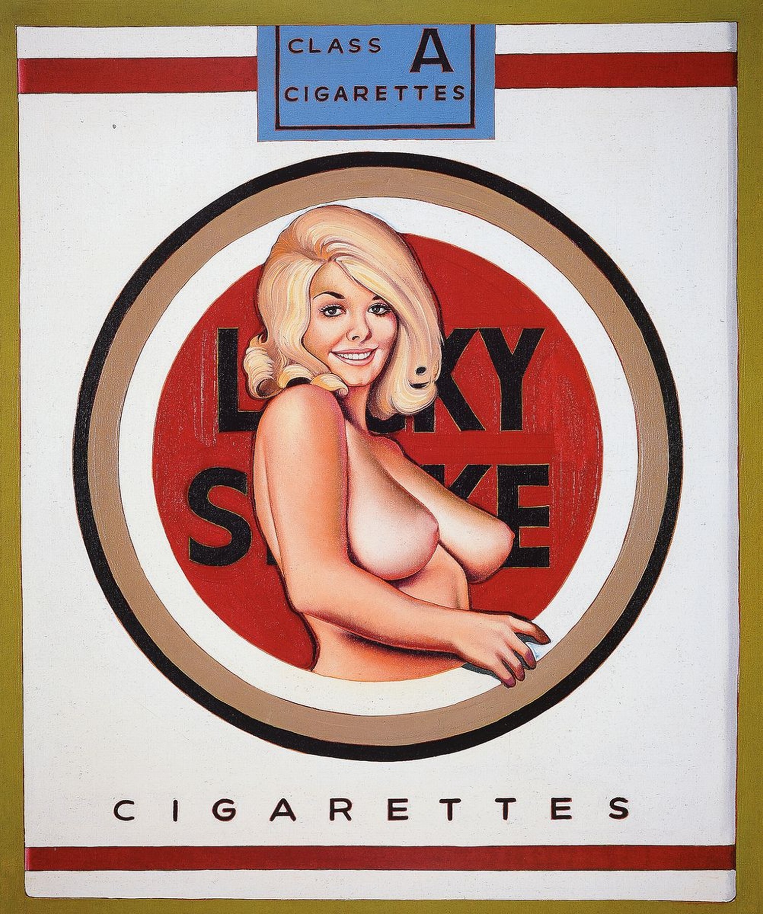 Mel Ramos, 1935-2018, "Lucky Lulu Blonde", Farboffset-Lithografie, Drucker/Verlag: teNeuespublishing Company 2004, PP, Motiv ca. 53,5x48 ...