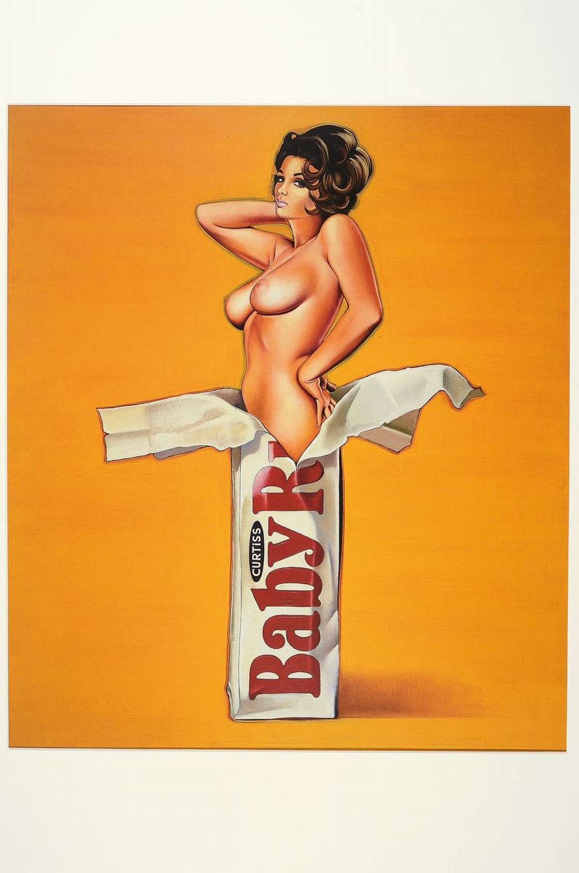 Detail k: Mel Ramos 1935-2018, "Baby Ruth", Farboffset-Lithografie, Drucker/Verlag: publishing Company-Verlag 2004, PP, Motiv ca. 52x45cm, gesamt ca. ...