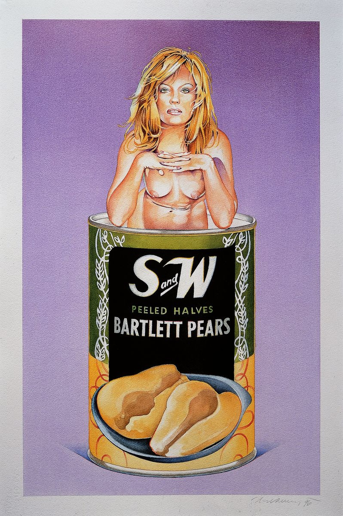 Mel Ramos, 1935-2018, "Barletts Pair", Farboffset-Lithografie, Drucker/Verlag: teNeuespublishing Company 2004, PP, Motiv ca. 54x74 cm, ...