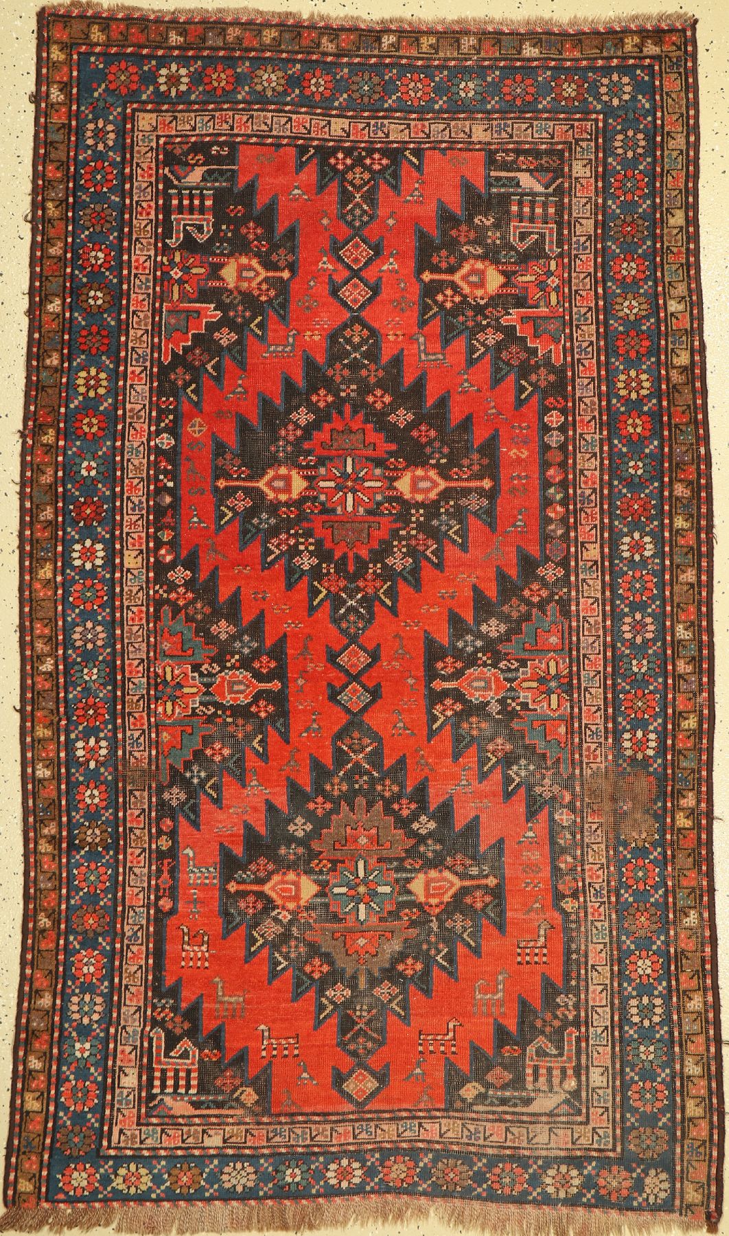 Karabagh antik, Kaukasus, um 1910, Wolle auf Wolle, ca. 199 x 121 cm, EHZ: 4