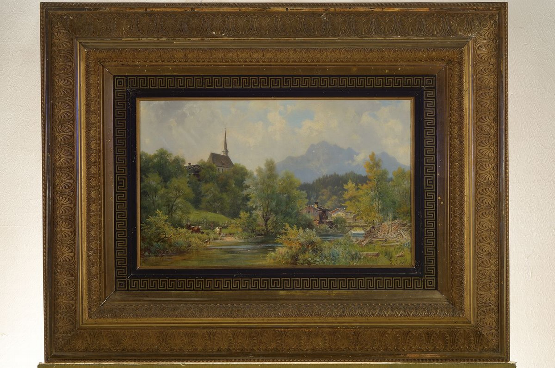 Detail k: Ludwig Skell, 1842 Obergünzburg - 1905 München, ab 1859 Studium an der Akademie der Bildenden Künste in München, Vertreter des Realismus, bekannt ...