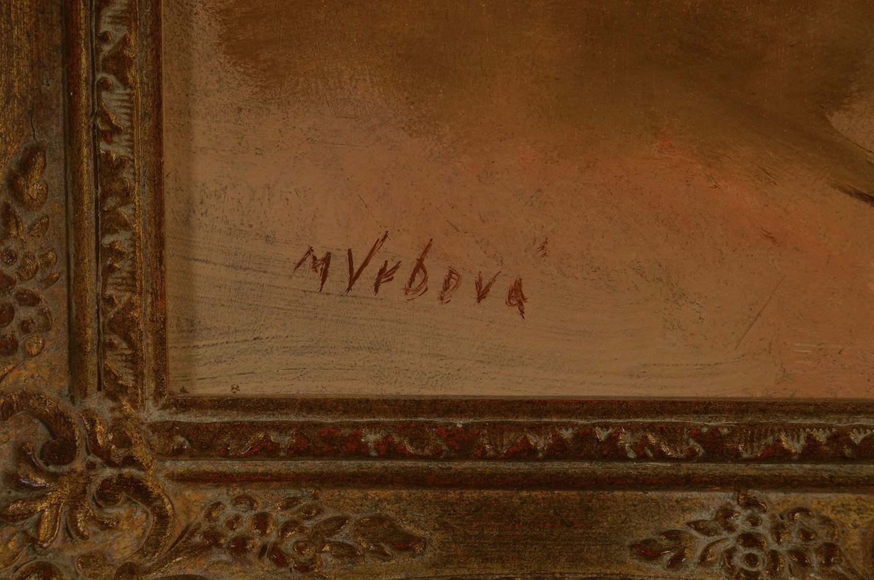 Detail a: Miroslava Marie Vrbova-Stefkova, 1909 Böhmen-1991 Stuttgart, Balletttänzerin, Öl/ Hartfaser, links unten signiert, ca. 30x25cm, R. ca. 36x31cm
