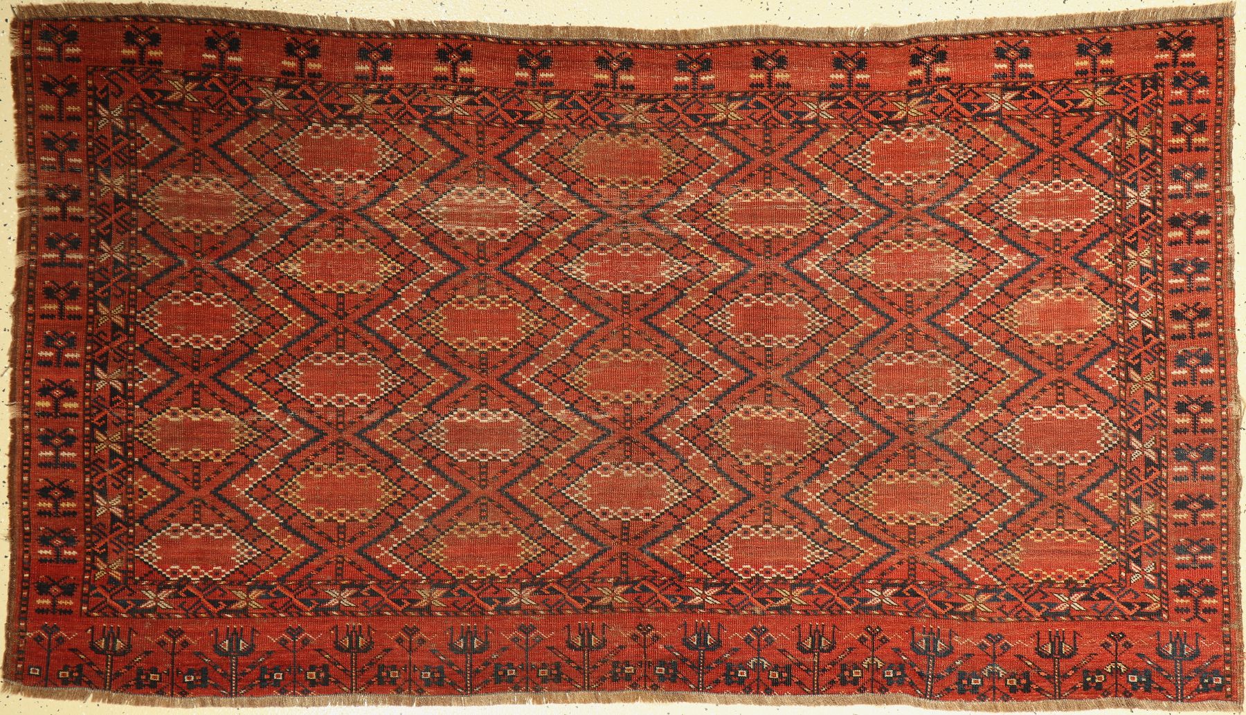 Ersari Beschir Djowal, Turkmenistan, mitte 19 Jhd, Wolle geknüpft auf Wolle, ca. 204 x 114 cm, EHZ: 3-4