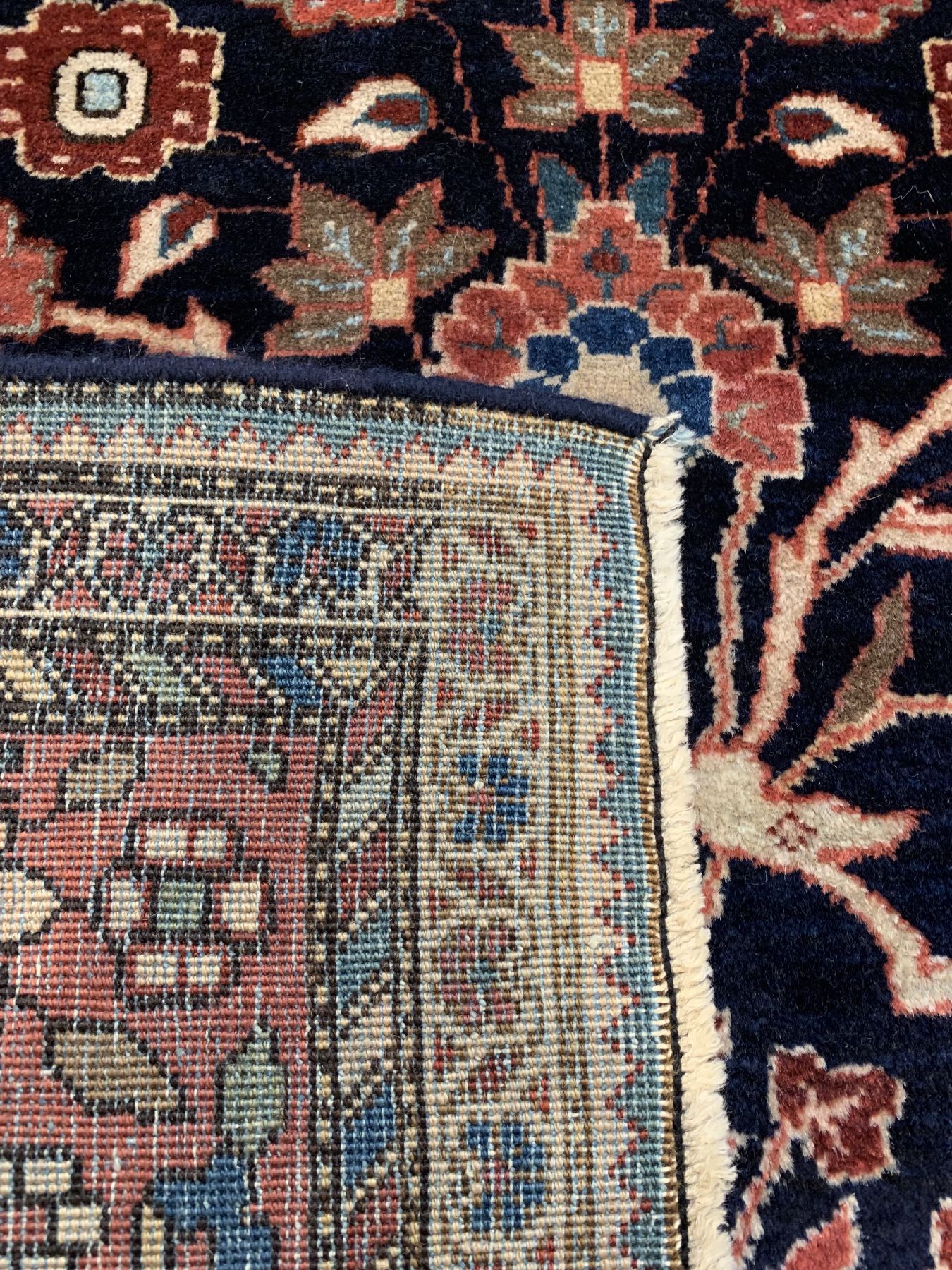 Detail f: Antiker feiner Farahan, Persien, Ende 19 Jhd, Korkwolle geknüpft auf Baumwolle, ca. 366 x 261 cm, EHZ: 2-3