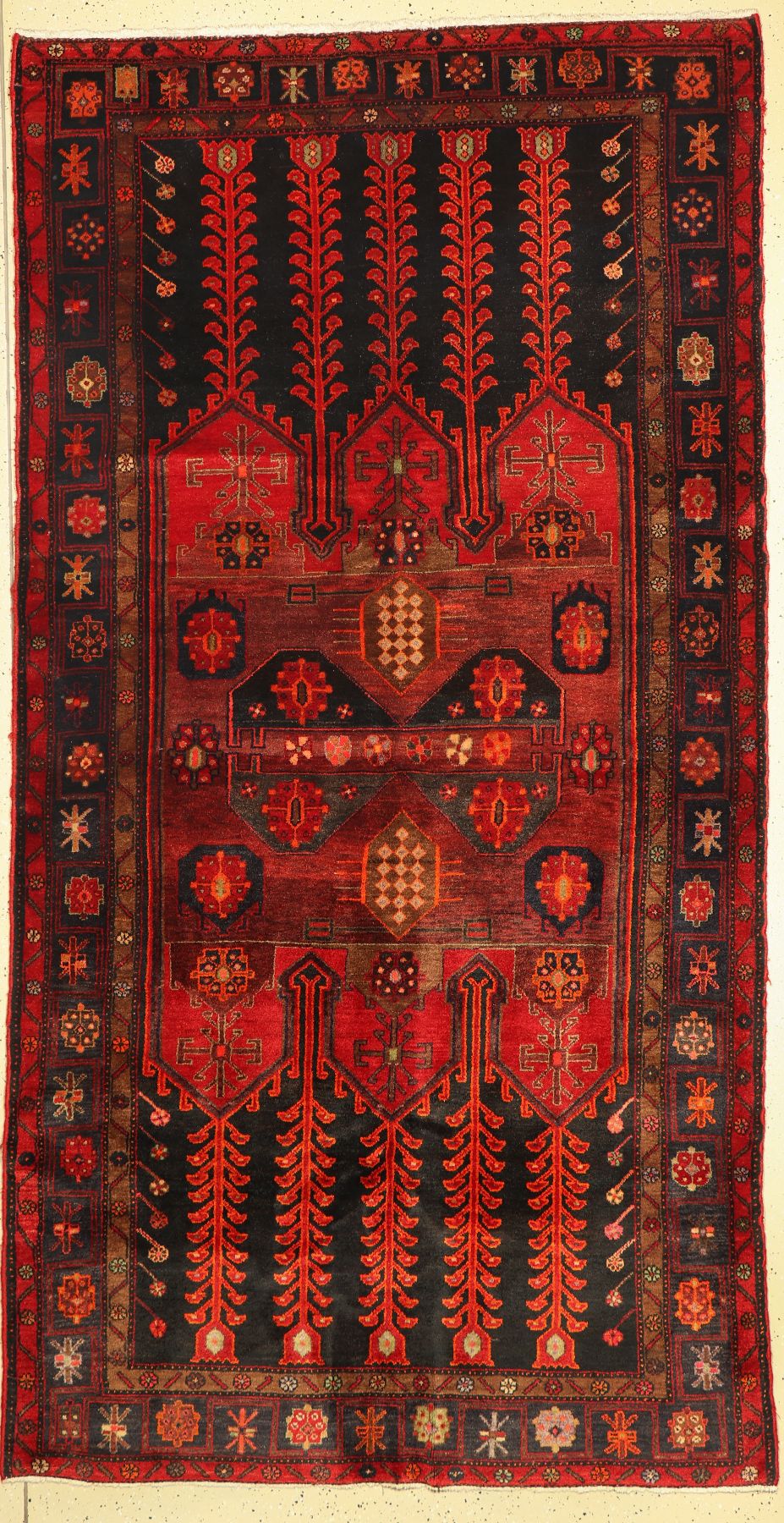 Babaheidar alt, Persien, um 1950, Wolle aufBaumwolle, ca. 295 x 155 cm, guter Zustand