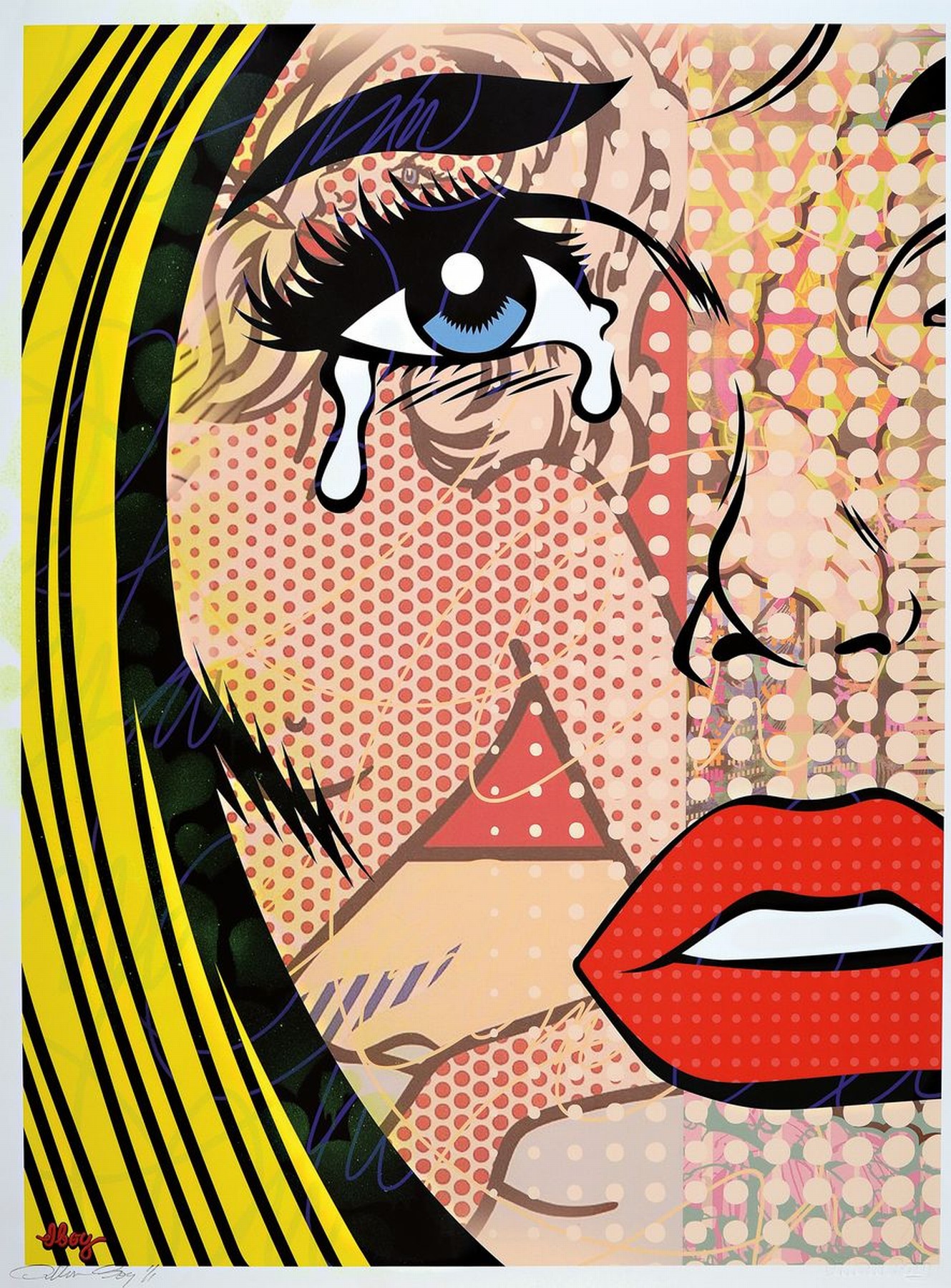 Dillon Boy, geb. 1979, ist Künstler, Grafikdesigner, und Illustrator und lebt und arbeitet heute in Italien, Hier: Konvolut aus 2 Werken, beide ...