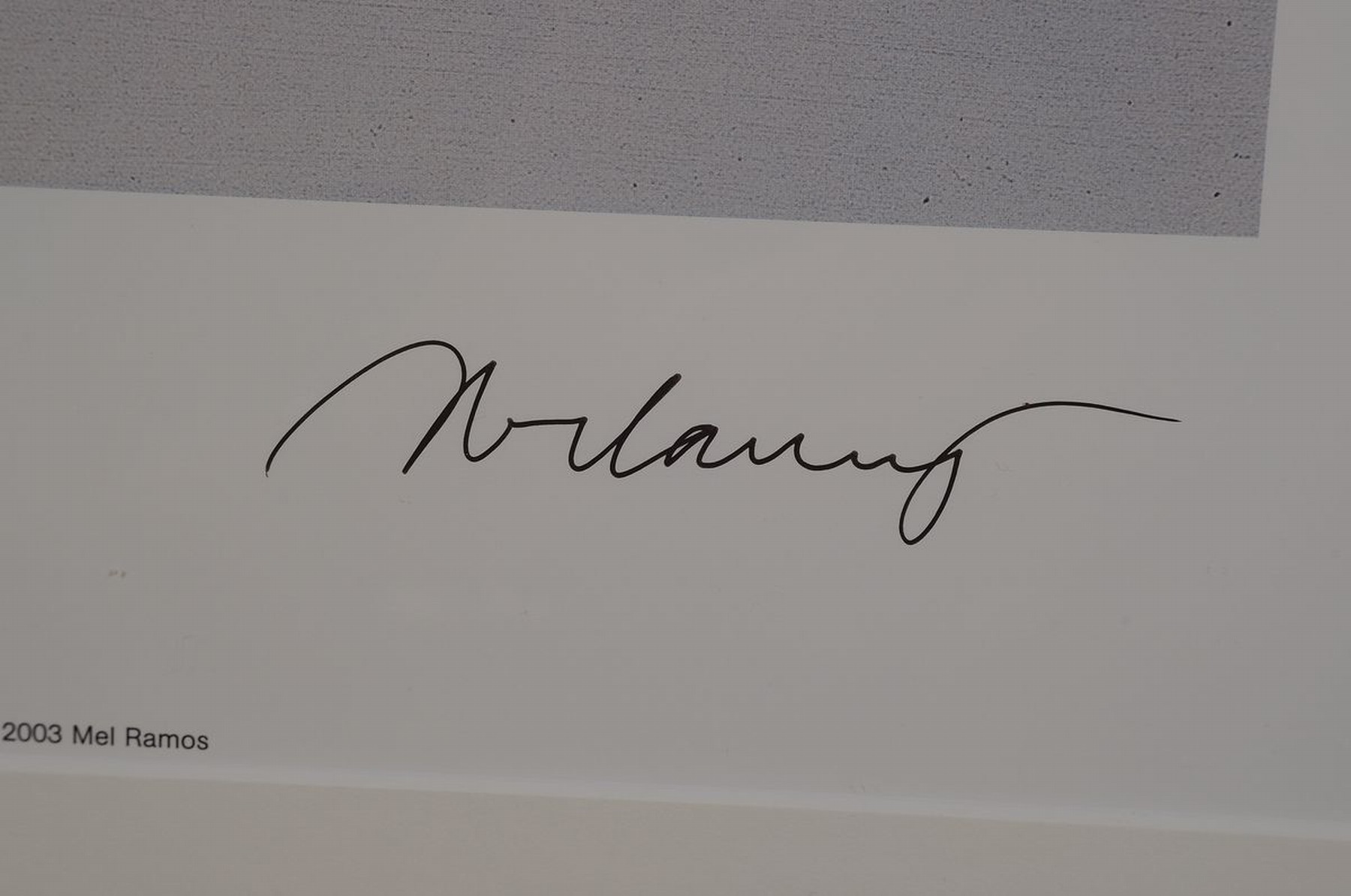 Detail a: Mel Ramos, geb. 1935, "Martini Miss, 1993", Kunstdruck 2003, handsign., unter Plexiglas gerahmt, gesamt ca. 66,5x50 cm
