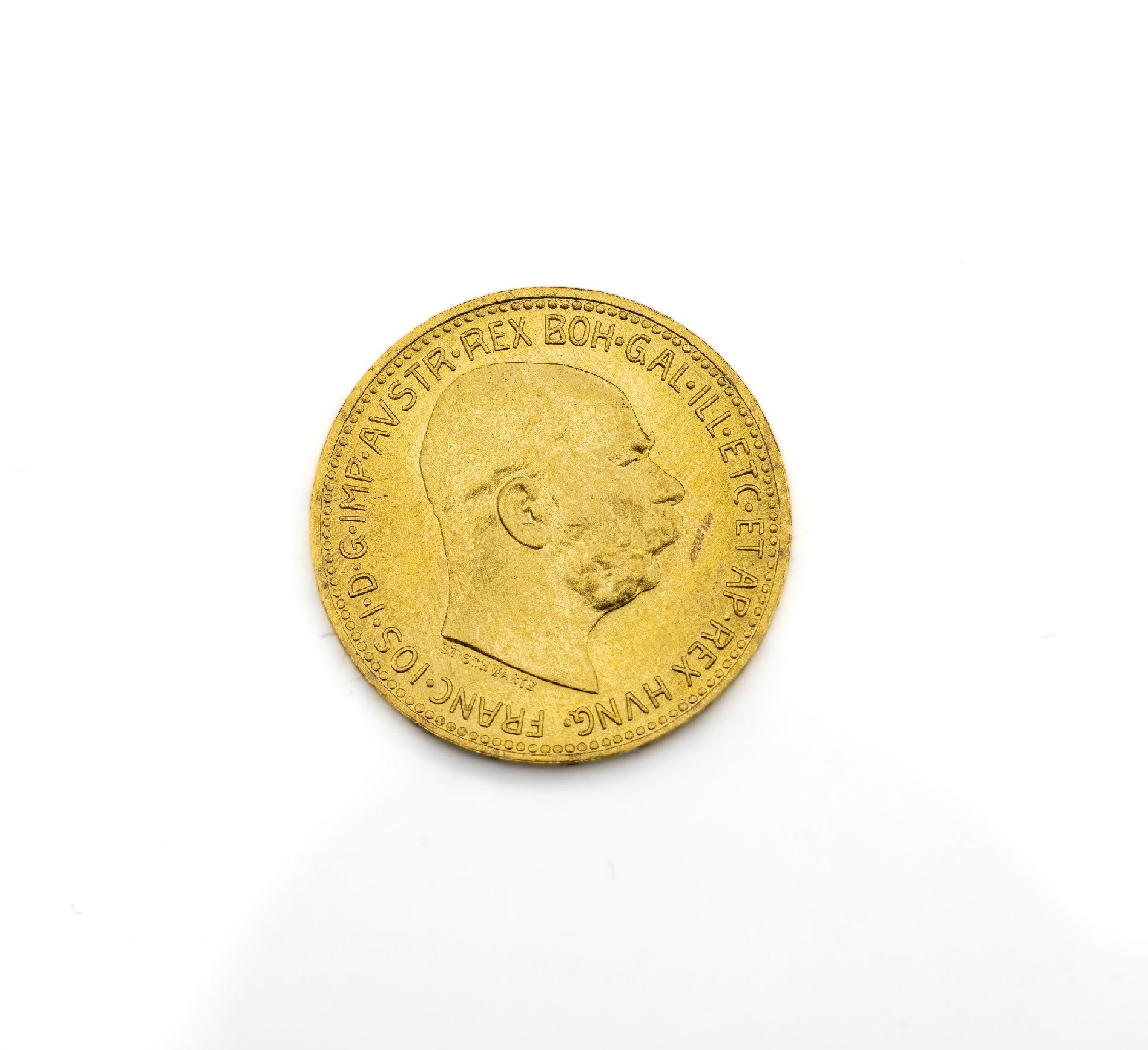 Goldmünze, 20 Kronen, Österreich-Ungarn, 1915, Franz Joseph I., XX CORONAE MDCCCCXV, offizielle Nachprägung