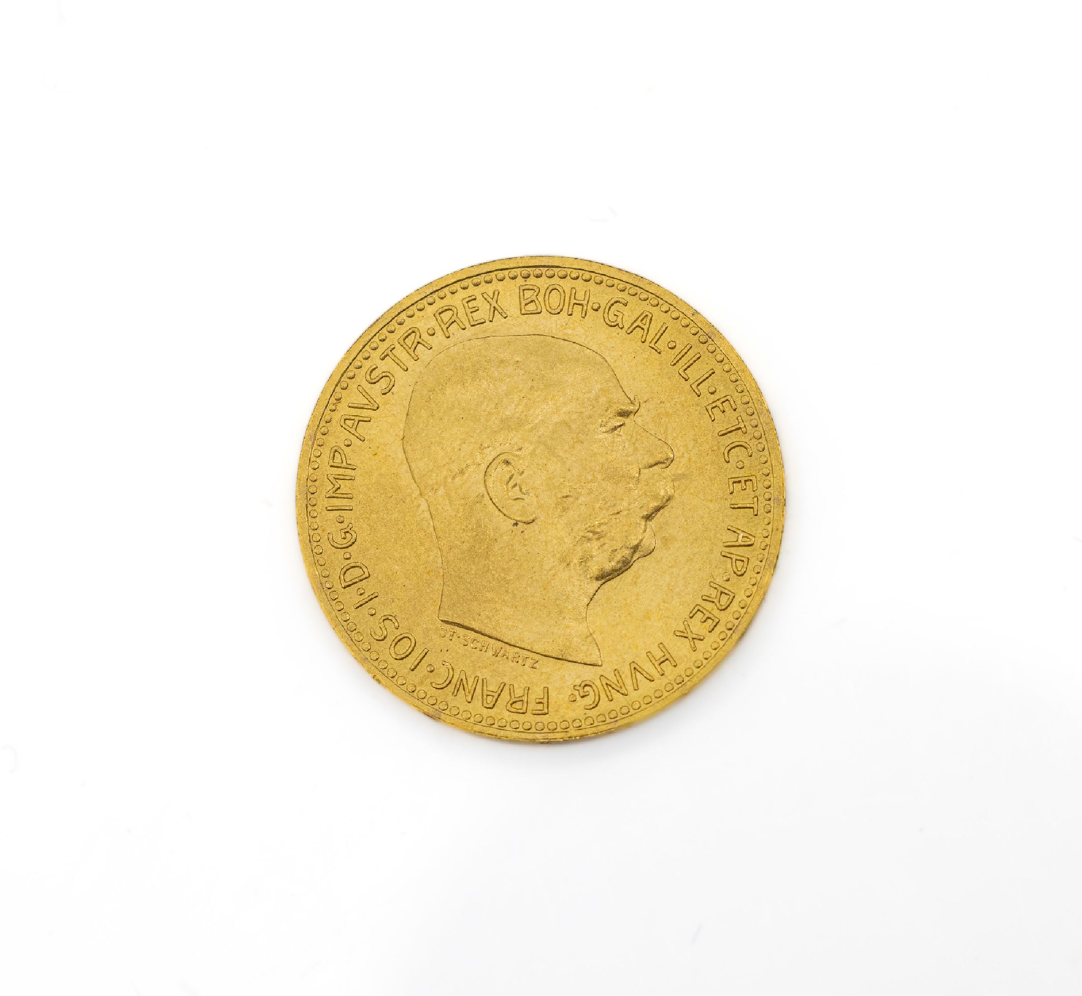 Goldmünze, 20 Kronen, Österreich-Ungarn, 1915, Franz Joseph I., XX CORONAE MDCCCCXV, offizielle Nachprägung