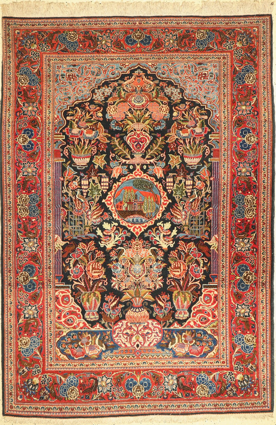 Keschan Kork fein, Persien, um 1940, Korkwolle, ca. 205 x 143 cm, EHZ: 2