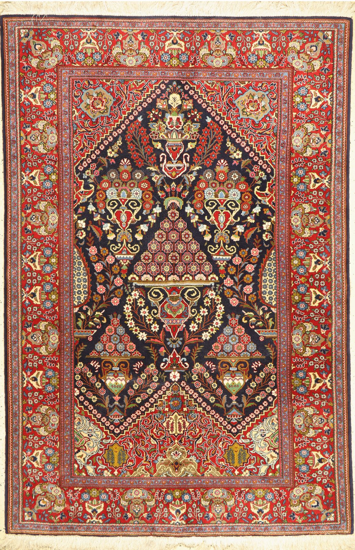 Sarogh Ghiasabad, Persien, ca. 50 Jahre, Korkwolle, ca. 208 x 138 cm, EHZ: 2