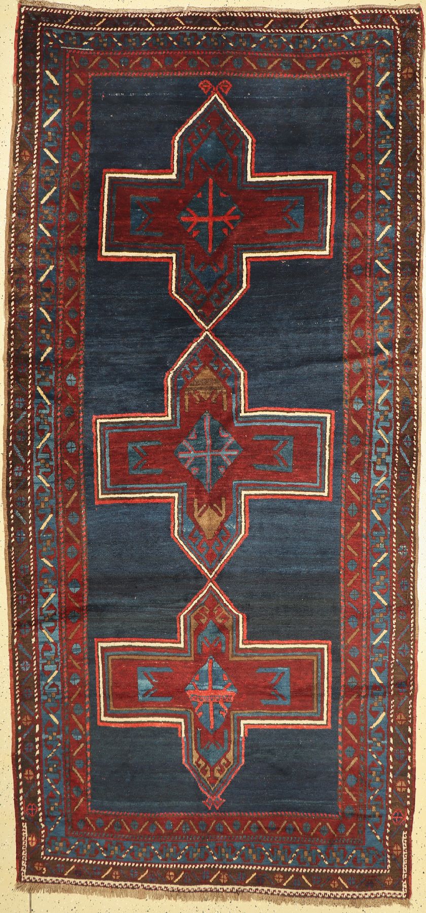 Armenische Kazak, Kaukasus, um 1930, Wolle auf Wolle, ca. 330 x 157 cm, EHZ: 2-3