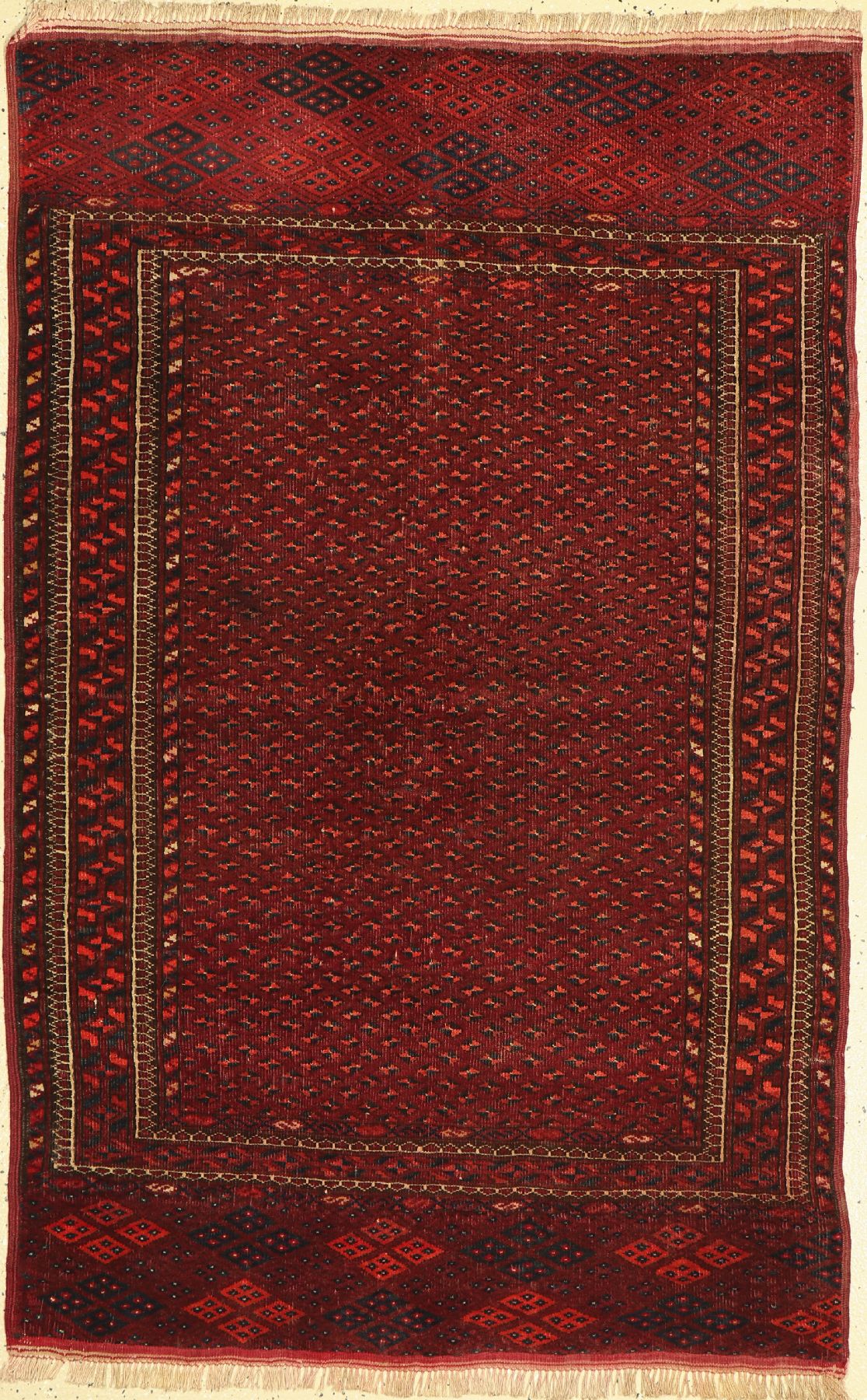 Tekke fein, Turkmenistan, um 1940, Wolle auf Wolle, ca. 151 x 98 cm, EHZ: 3