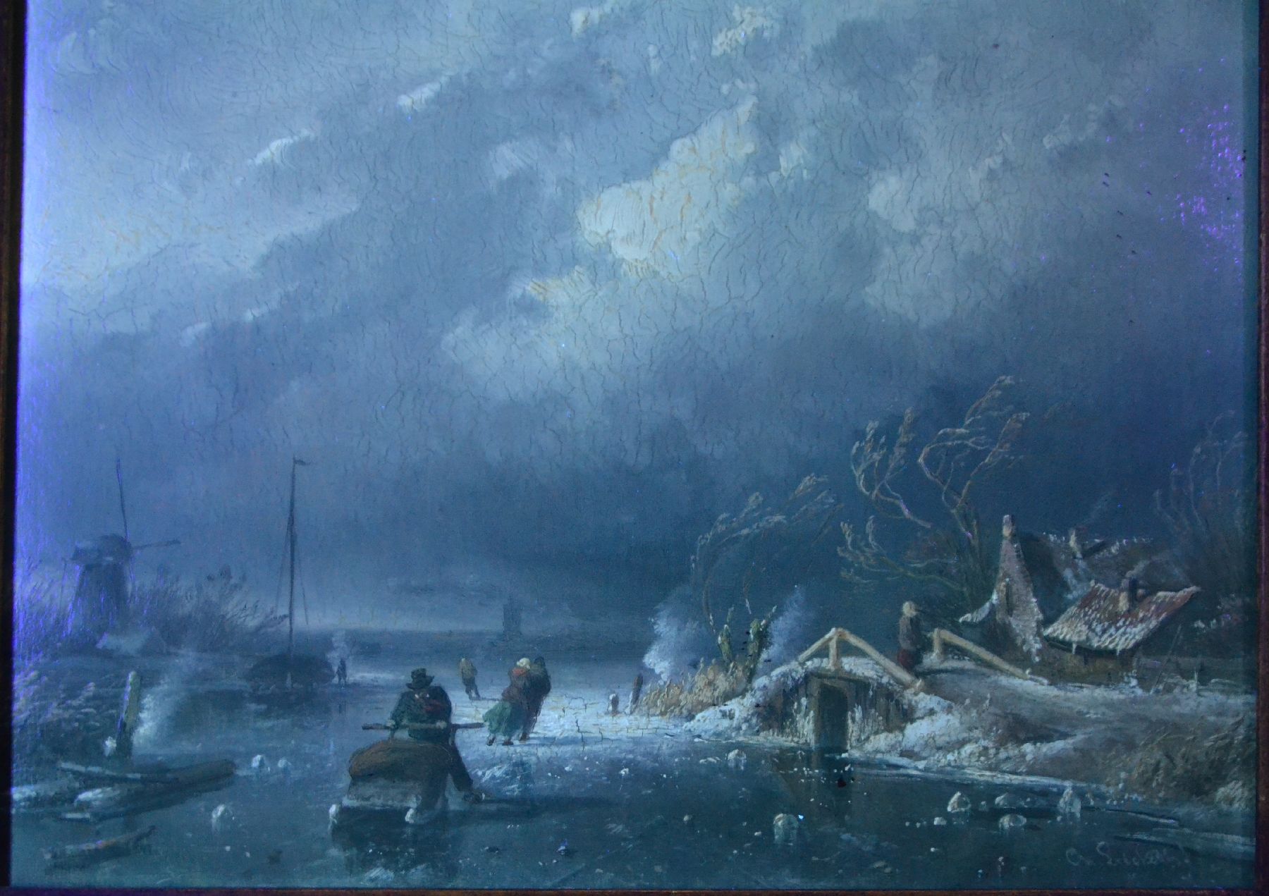 Detail h: Charles Henri Joseph Leickert, 1816 Brüssel - 1907 Mainz, Schüler von Andreas Schelhout (1787-1870), lebte und wirkte zwischen 1841 und 1883 in Den ...