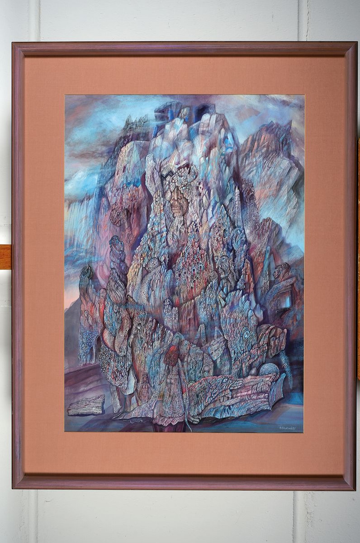 Detail k: Hellmut Neukirch, geb. 1937 Berlin, lange Jahre in der Pfalz ansässig, hier: Fabel-und Schlangenfiguren in einem Berg in dämonischer Umgebung, im ...