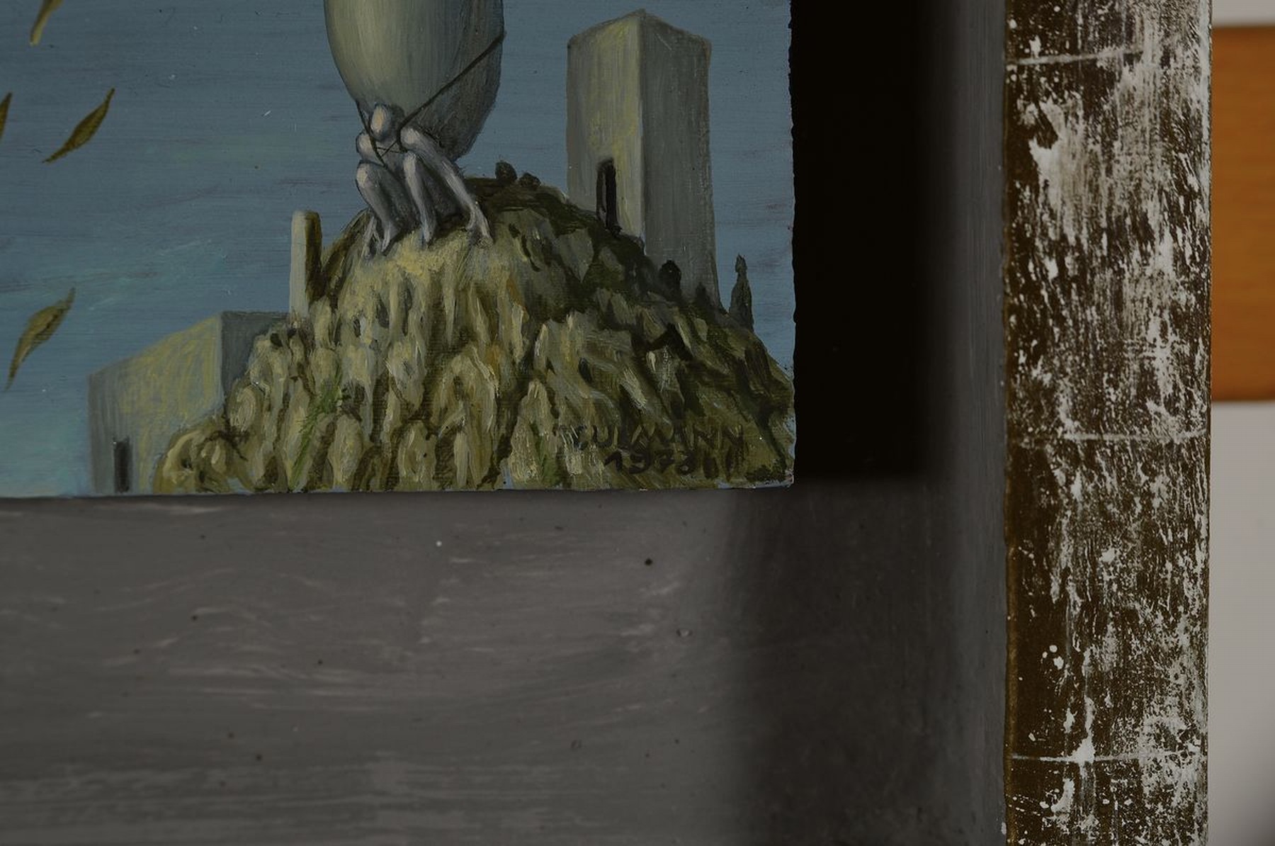 Detail a: Otfried H. Culmann, geb. 1949 Billigheim, Studium a.d. Meister-u. Werkkunstschule Kaiserslautern, Studium der Malerei a.d. Akademie der Bildenden ...