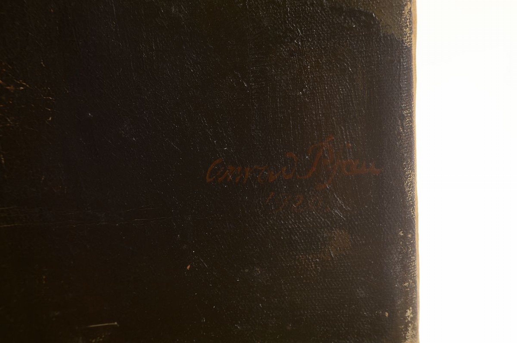Detail a: Conrad Pfau, 1885 Bad Wimpfen-1954 München, Porträt einer jungen Frau in grüner Tracht vor dem Fenster, Öl/Lwd, rechts unten signiert und dat. ...
