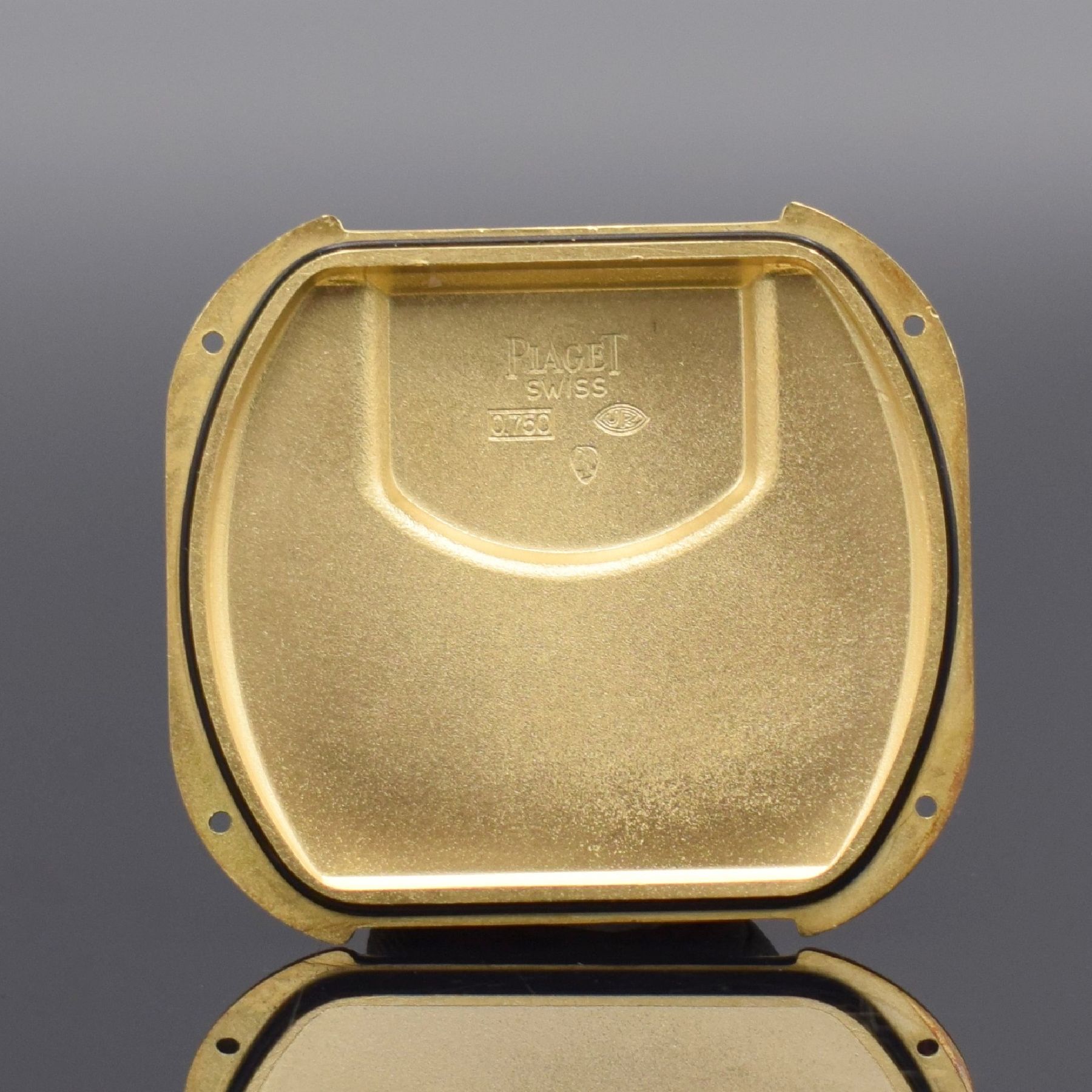 Detail l: PIAGET seltene übergroße Herrenarmbanduhr mit Kaliber "BETA 21" in GG 750/000 Referenz 15101, Schweiz um 1970, quarz, massives gestuftes ...