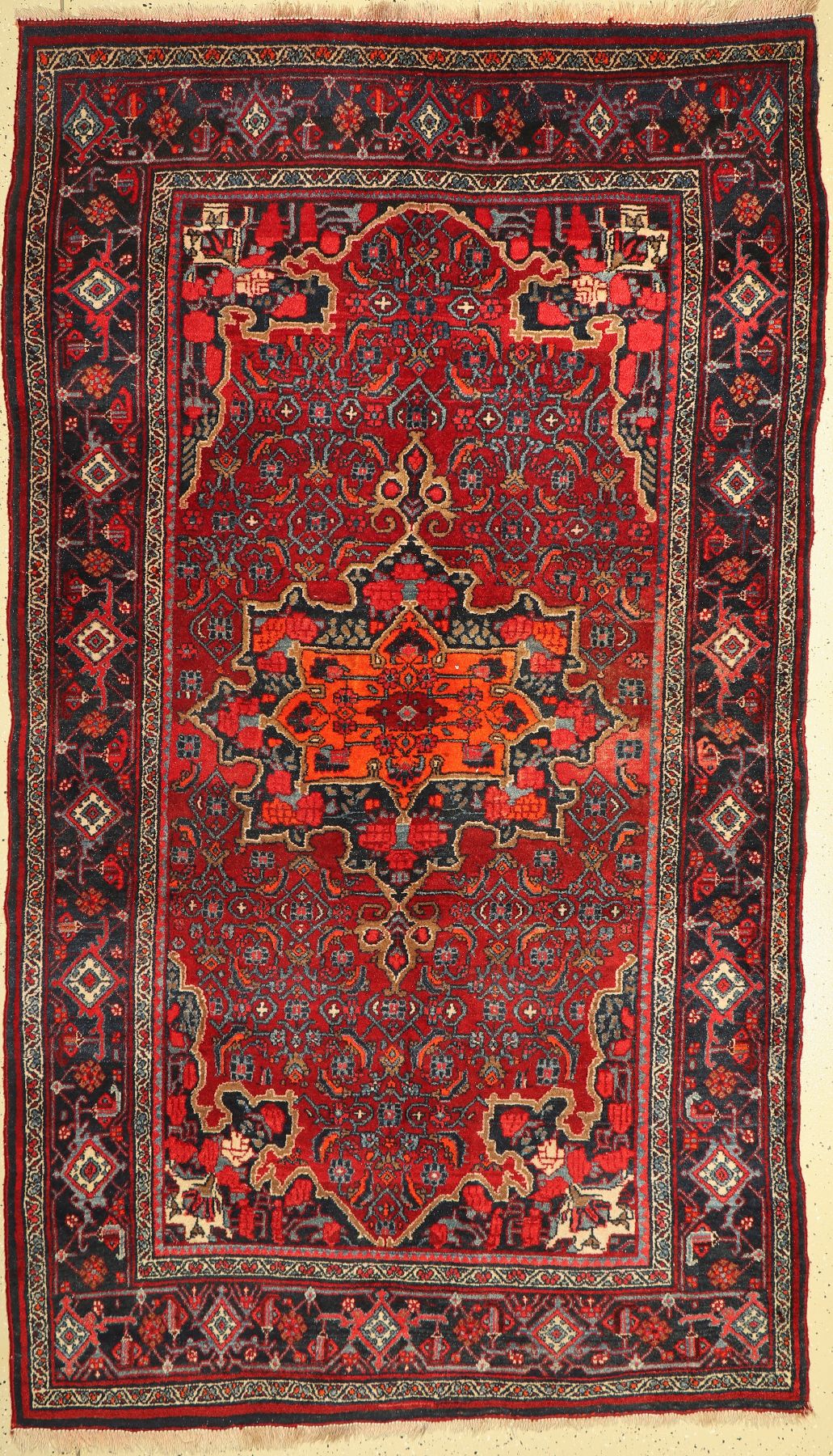 Bidjar alt, Persien, um 1940, Wolle auf Wolle, ca. 275 x 157 cm, EHZ: 2-3