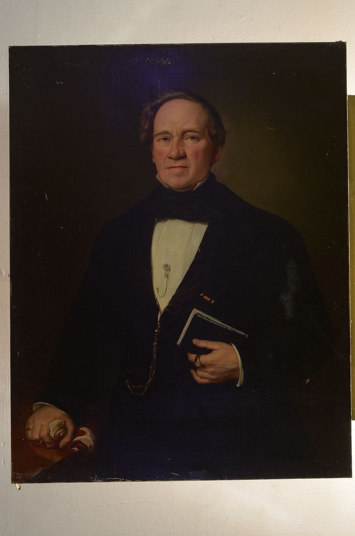 Detail k: Peter Schwingen, 1813 Godesberg-Muffendorf -1863 Düsseldorfer, Genre- u. Portraitmaler der Düsseldorfer Schule, Schüler bei Theodor Hildebrandt u. ...