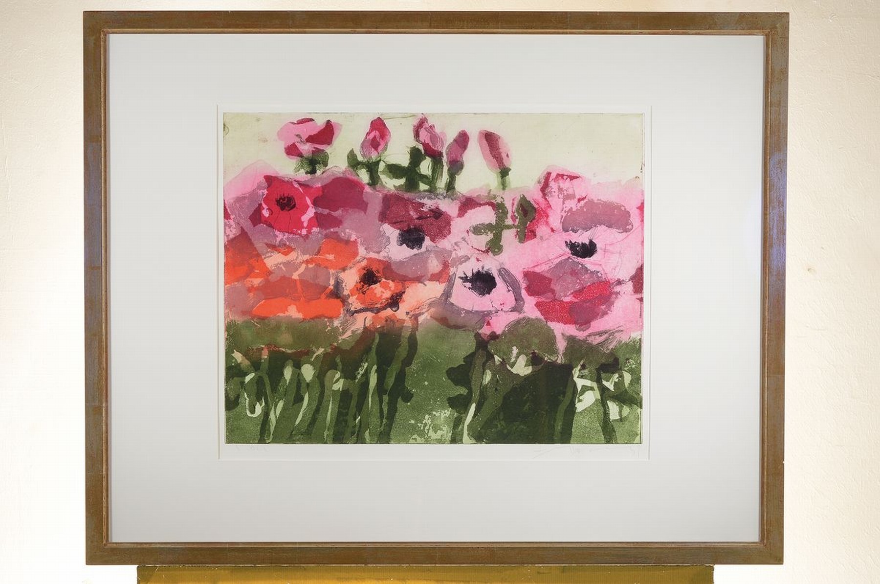 Detail k: Klaus Fußmann, geb. 1938 Velbert, Rote Rosen, Farbradierung, signiert und bez.: e.a., ca. 45x56cm, PP, u.Gl., R. ca. 75x95cm