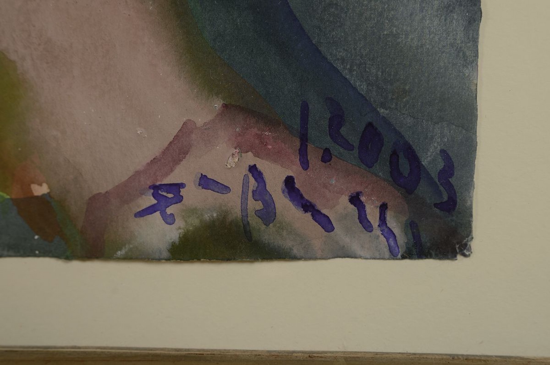 Detail a: Klaus Fußmann, geb. 1938 Velbert, Blumengarten 2003, Gouache und Aquarell, rechts unten signiert und dat., ca. 76x56cm, u.Gl., R. ca. 100x84cm