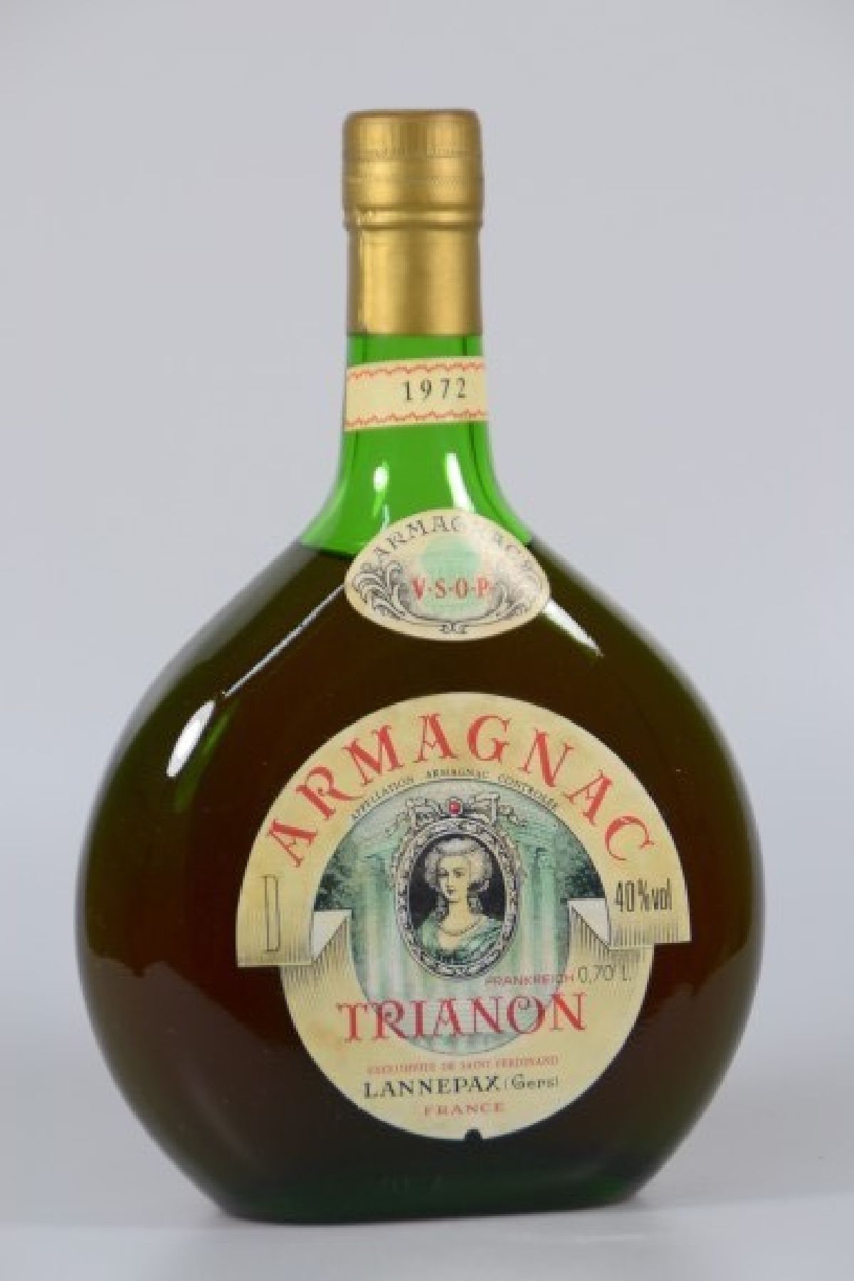 1 Flasche Armagnac Trianon Lannepax, 1972, 40% vol, Füllstand top shoulder, selten im Angebot