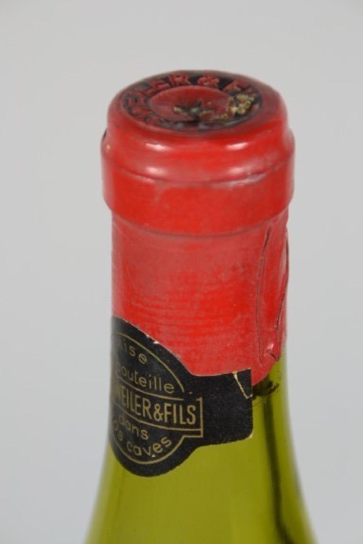 Detail c: 1 Flasche Gleisweiler & Fils, 1970, Grand Vino, 75cl, Füllstand lower mid shoulder, selten im Angebot