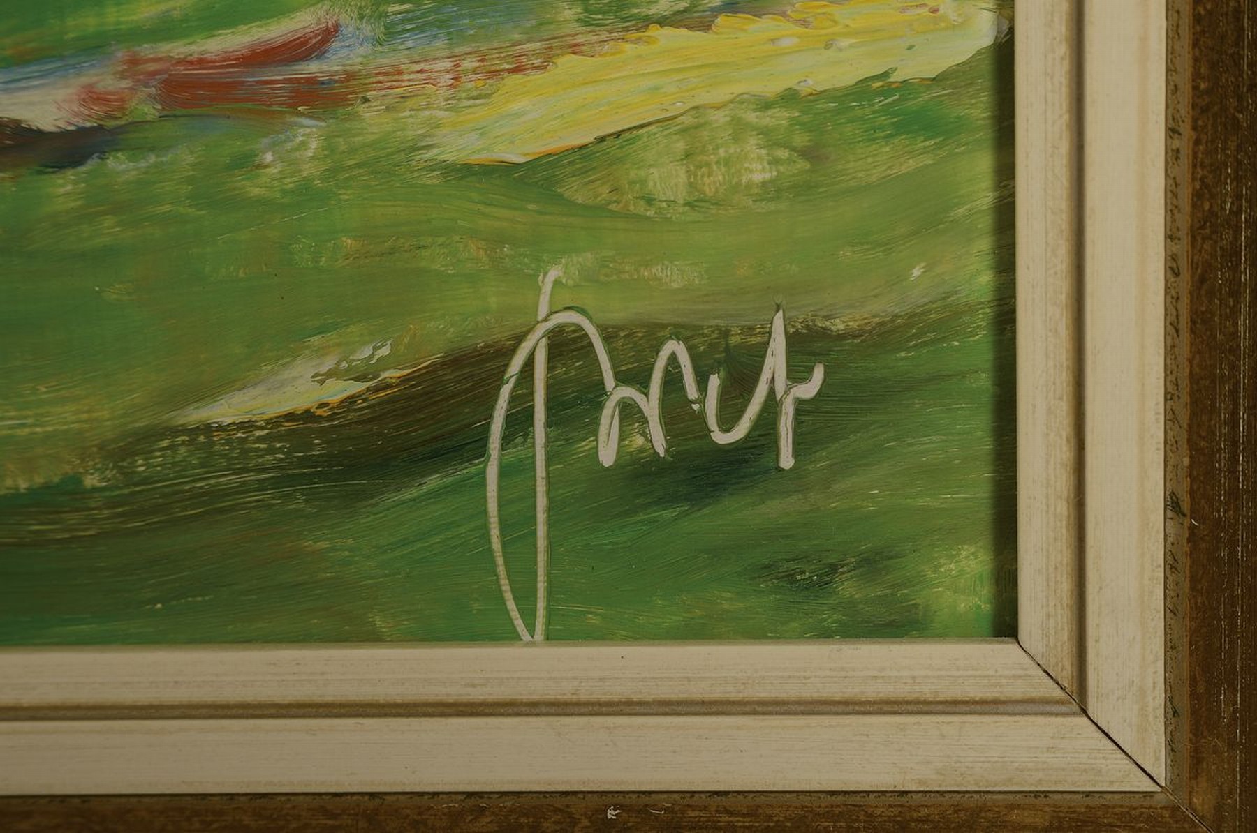Detail a: Karl Graf, 1902 Rothenburg o.d. Tauber - 1986 Speyer, Studium in Nürnberg u. Berlin, "Maler der Weinstraße", Ansicht der ...