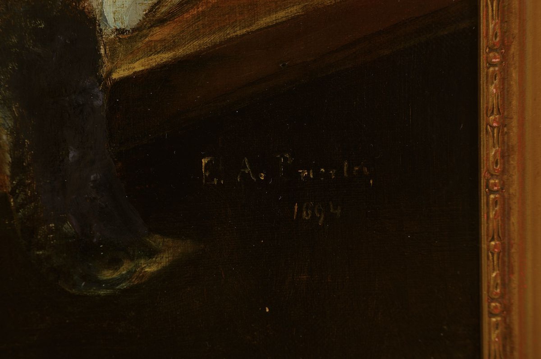 Detail a: F.A. Baerler, datiert 1894, Stillleben mit Karaffe, Weinglas und zwei erlegten Vögel, Öl/Lwd, rechts unten signiert und dat., ca. 53x35cm, R. ca. ...