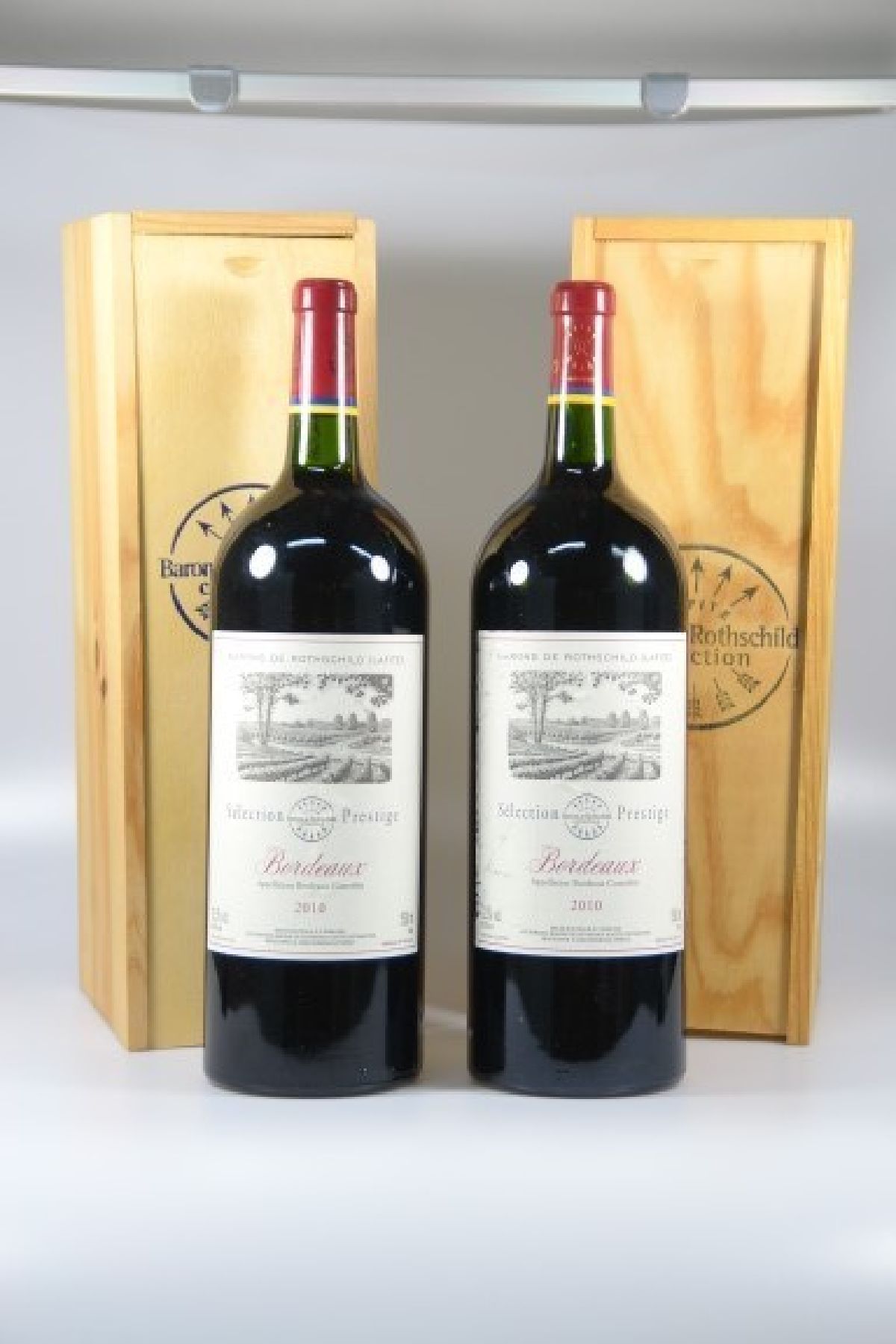 2 Magnumflaschen 2010 Selection Prestige, Barons de Rothschild (Lafite), Bordeaux, a.c., je 1500 ml, orig. verkorkt und unverkostet, in orig. ...