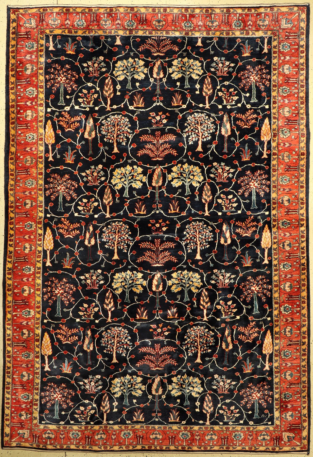 Bidjar fein, Persien, ca. 40 Jahre, Wolle auf Wolle, ca. 356 x 246 cm, Pflanzenfarben, EHZ: 2