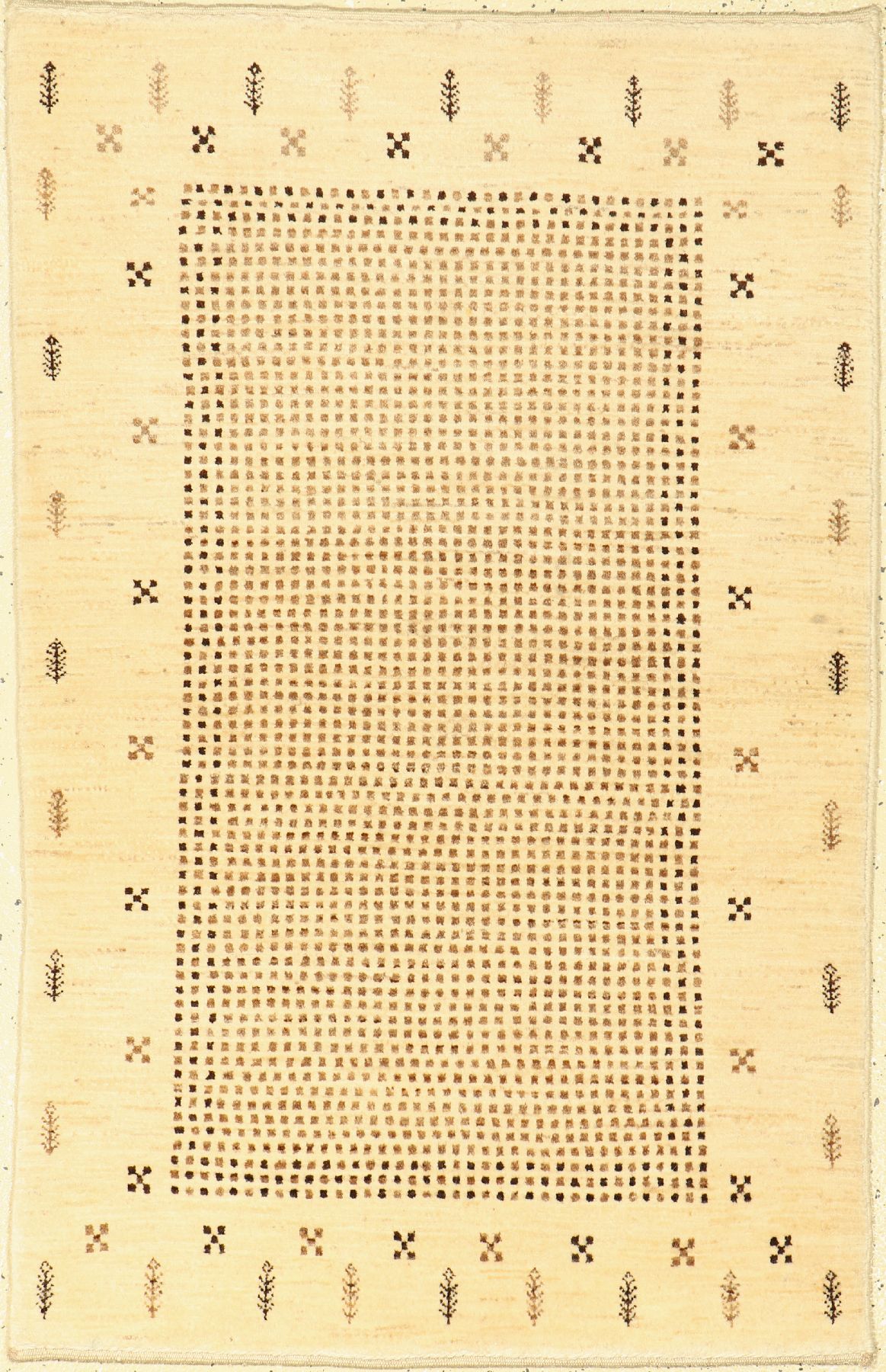 Gabbeh fein Loribaft, Persien, ca. 40 Jahre, Wolle auf Wolle, ca. 130 x 82 cm, EHZ: 2