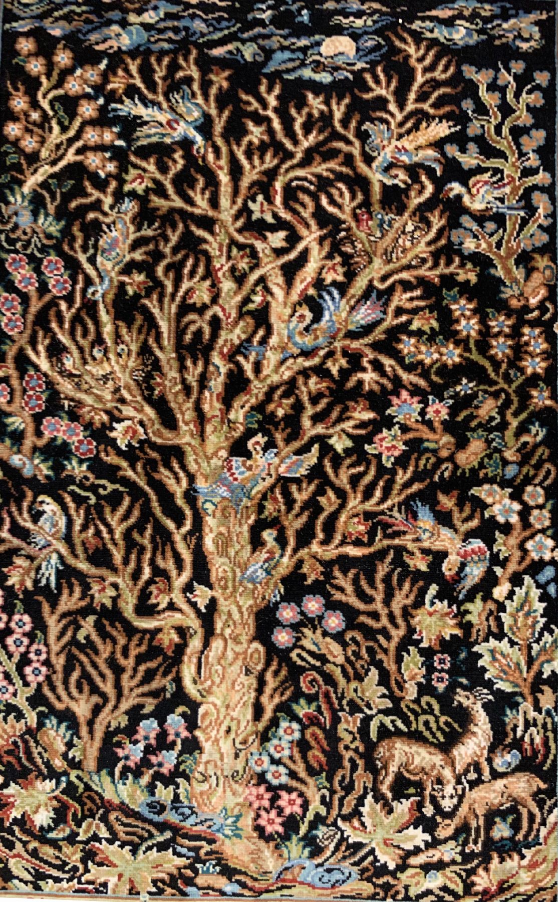Detail c: Sehr feiner Seiden Hereke(20 x 20), Signiert(Özipek), Türkei, um 1950, reine Naturseide, ca, 32 x 23 cm, ca, 4 Mio Kn/qm, EHZ:1(sehr guter ...