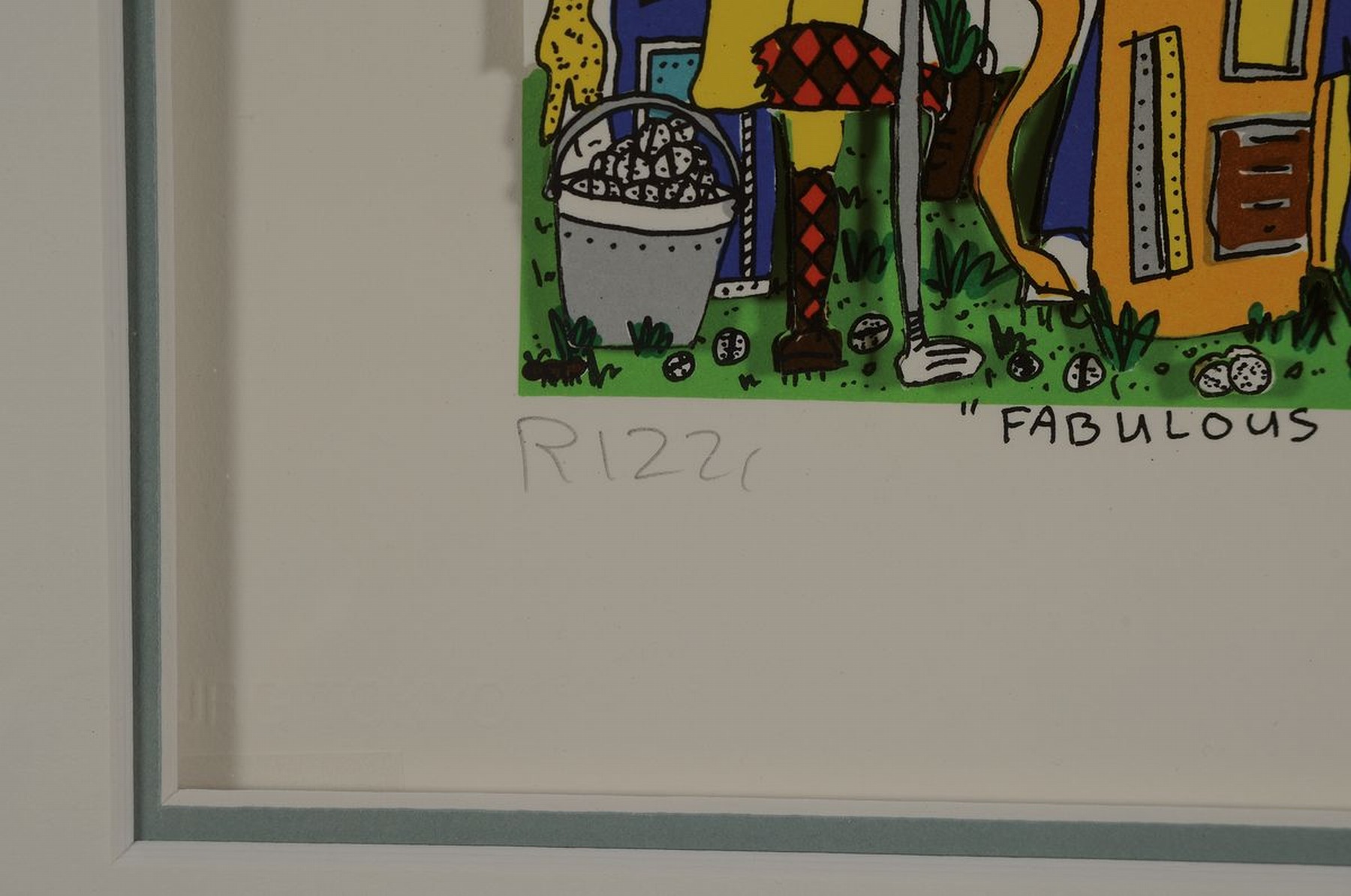 Detail a: James Rizzi, 1950-2011, "FABULOUS FOURSOME", 3D-Konstruktion, handsign., num. 34/350, dat. 1990, unter Glas gerahmt, gesamt ca. 42,5x44 cm