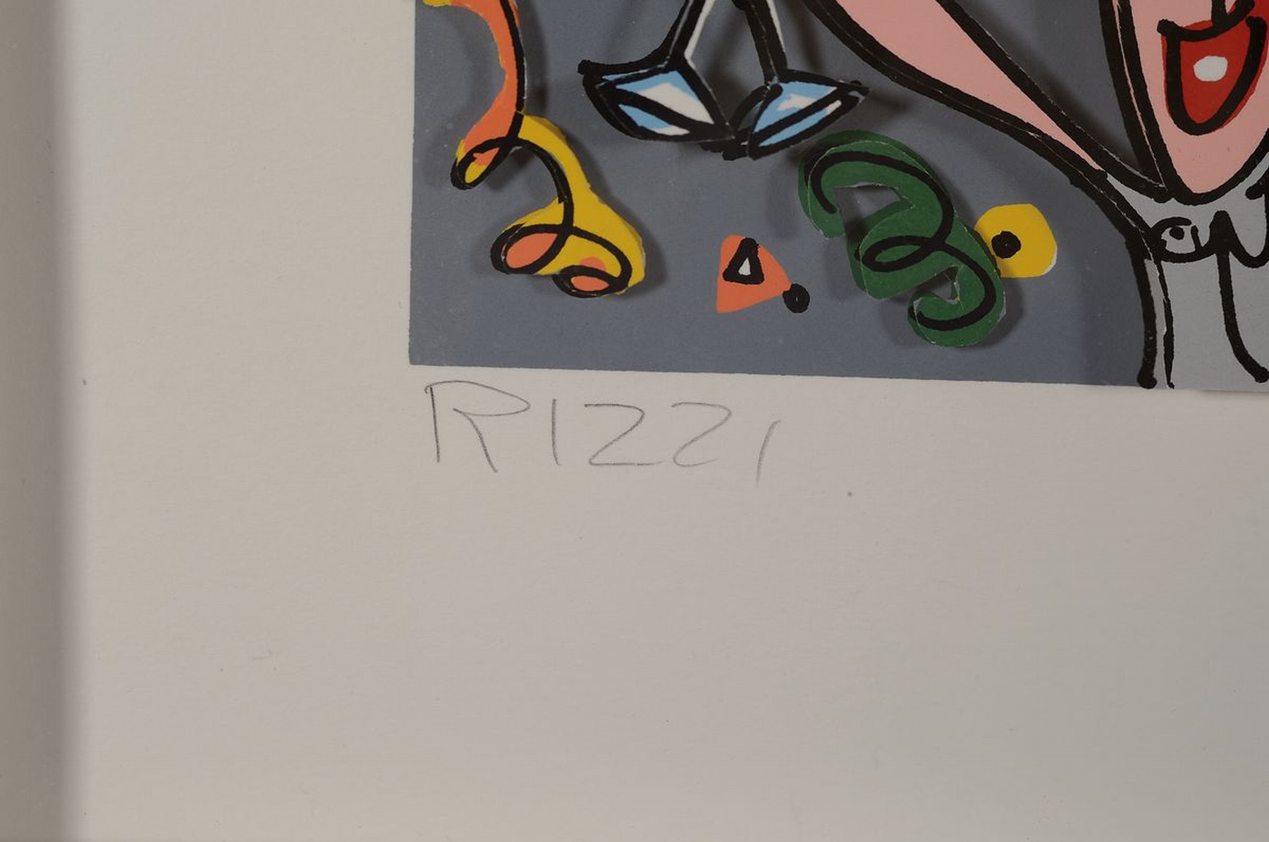 Detail c: James Rizzi, geb. 1950-2011, "BON VOYAGE", 3D-Konstruktion, handsign., num. 285/350, dat.89, unter Glas gerahmt, gesamt ca. 64x94 cm