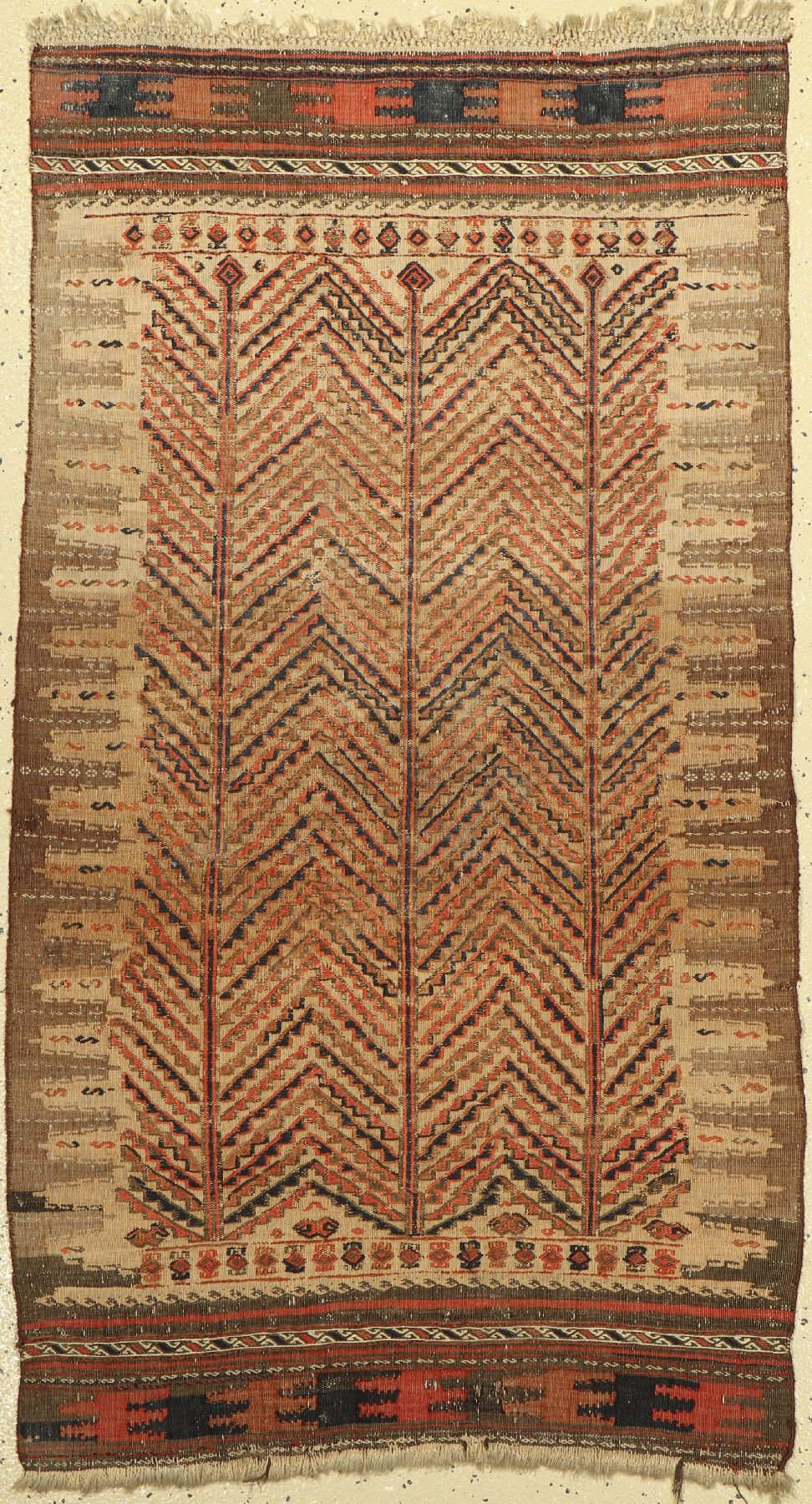 Belutsch Sofreh antik, Persien, um 1900, Wolle gewebt auf Wolle, ca. 130 x 75 cm, EHZ: 2(guter Zustand).