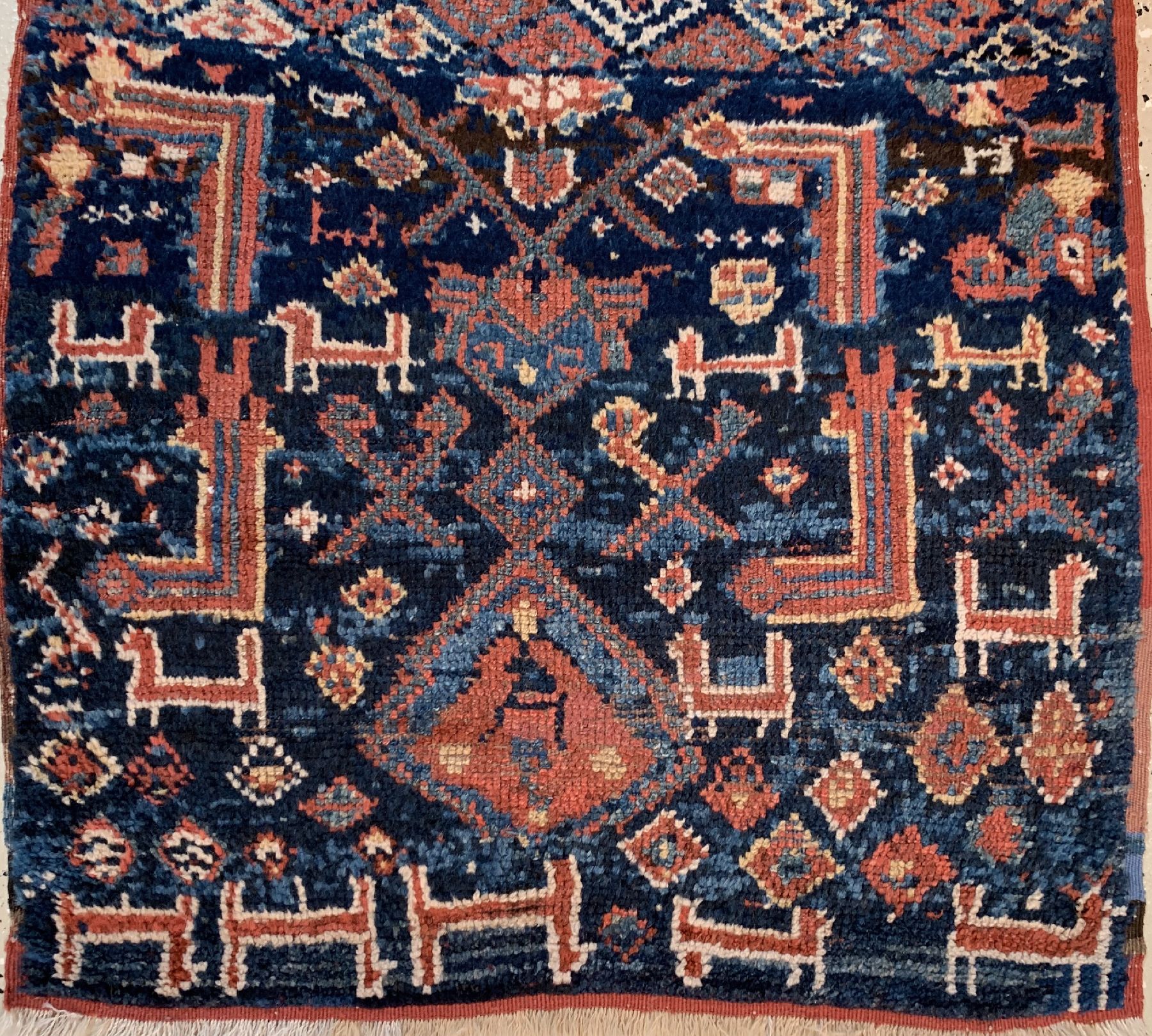 Detail a: Südwest Persische Tasche, um 1900, Wolle auf Wolle, ca. 88 x 64 cm, EHZ: 2-3