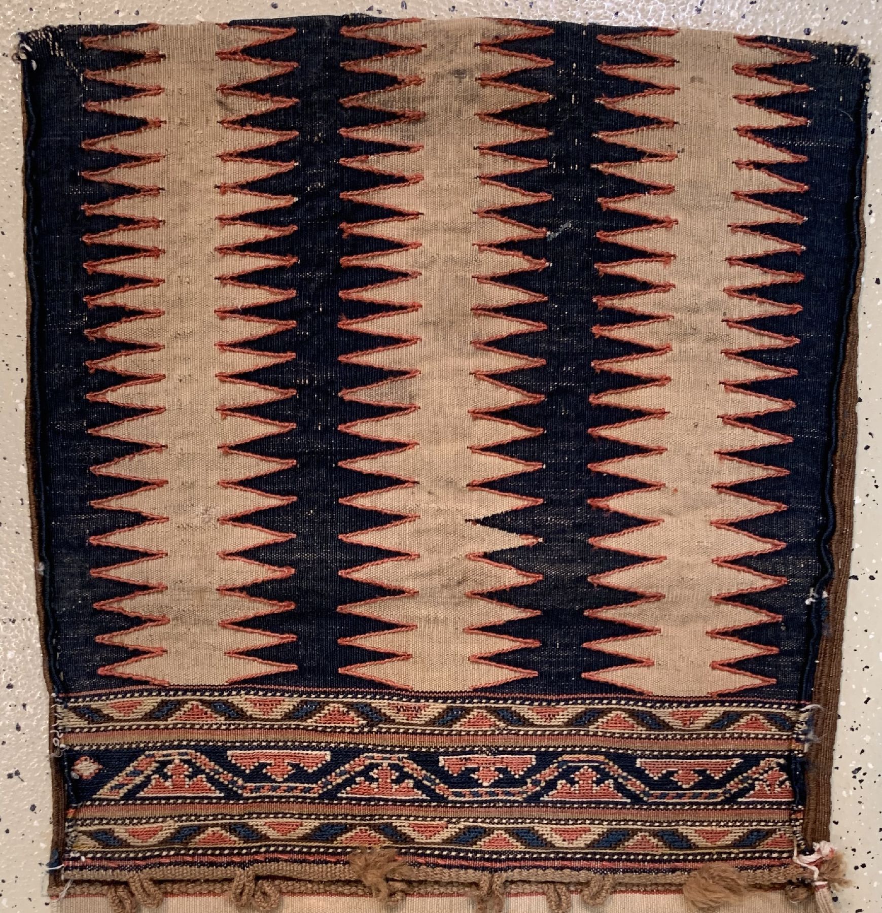 Detail a: Shahsawan Kelim Doppeltasche, Persien, um 1900, Wolle auf Wolle, ca. 127 x 53 cm, EHZ: 3