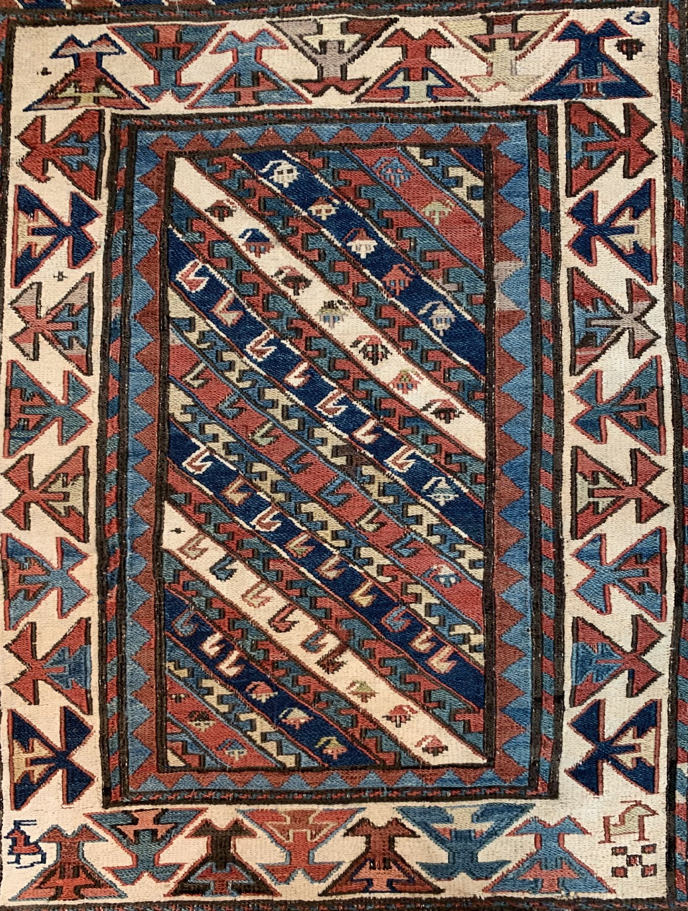 Detail a: Shahsawan Sumak Taschenfront, Persien, um 1900, Wolle auf Wolle, ca. 54 x 48 cm, EHZ: 2-3