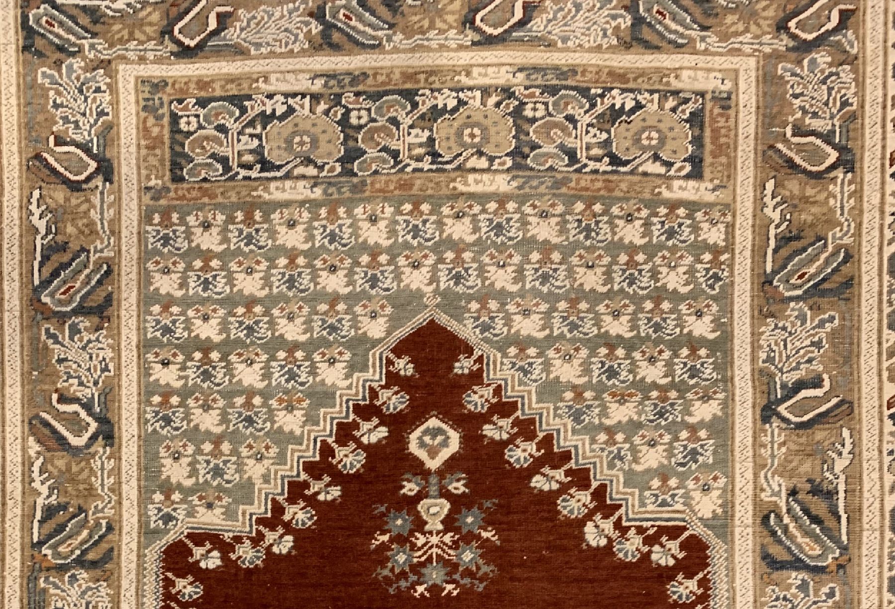 Detail a: Panderma alt, Türkei, um 1920, Wolle geknüpft auf Baumwolle, ca. 167 x 125 cm, EHZ: 3