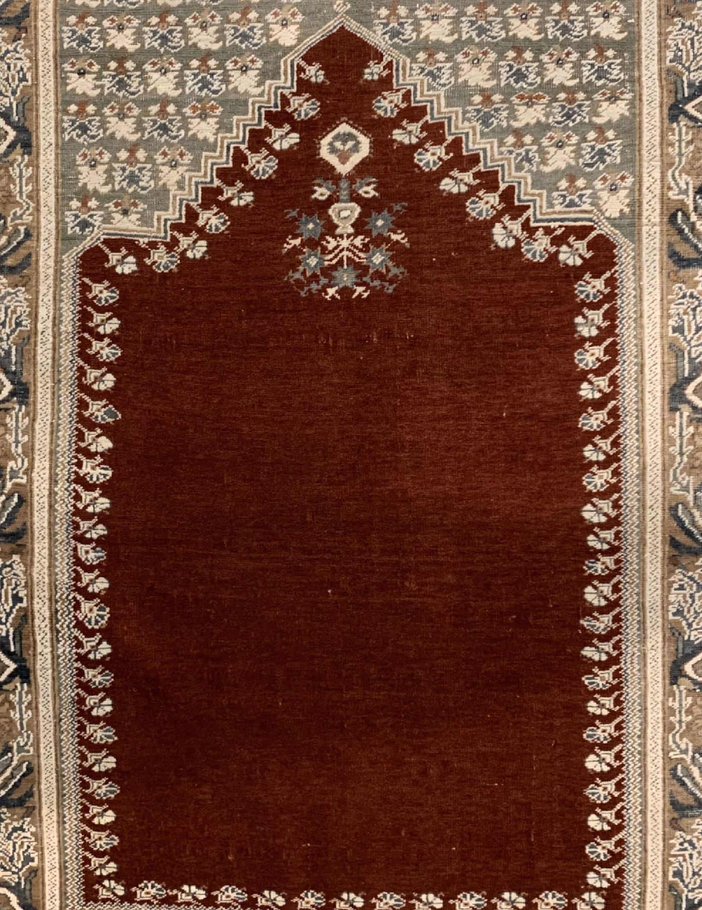 Detail b: Panderma alt, Türkei, um 1920, Wolle geknüpft auf Baumwolle, ca. 167 x 125 cm, EHZ: 3