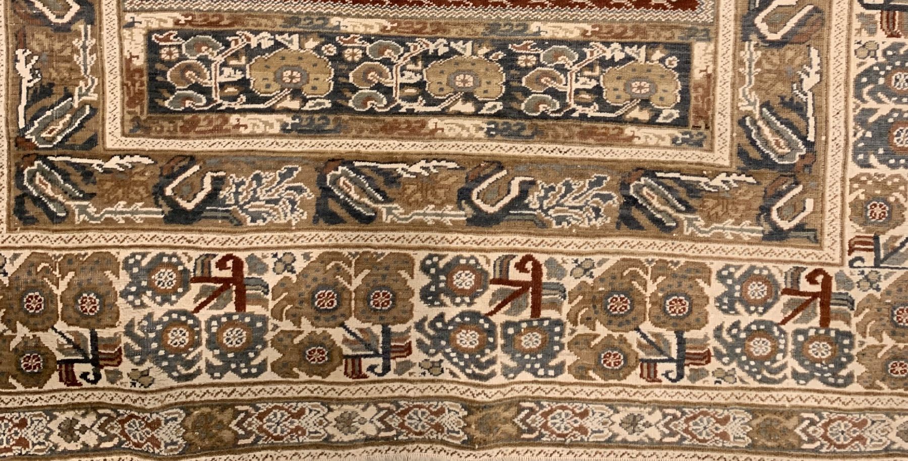 Detail d: Panderma alt, Türkei, um 1920, Wolle geknüpft auf Baumwolle, ca. 167 x 125 cm, EHZ: 3