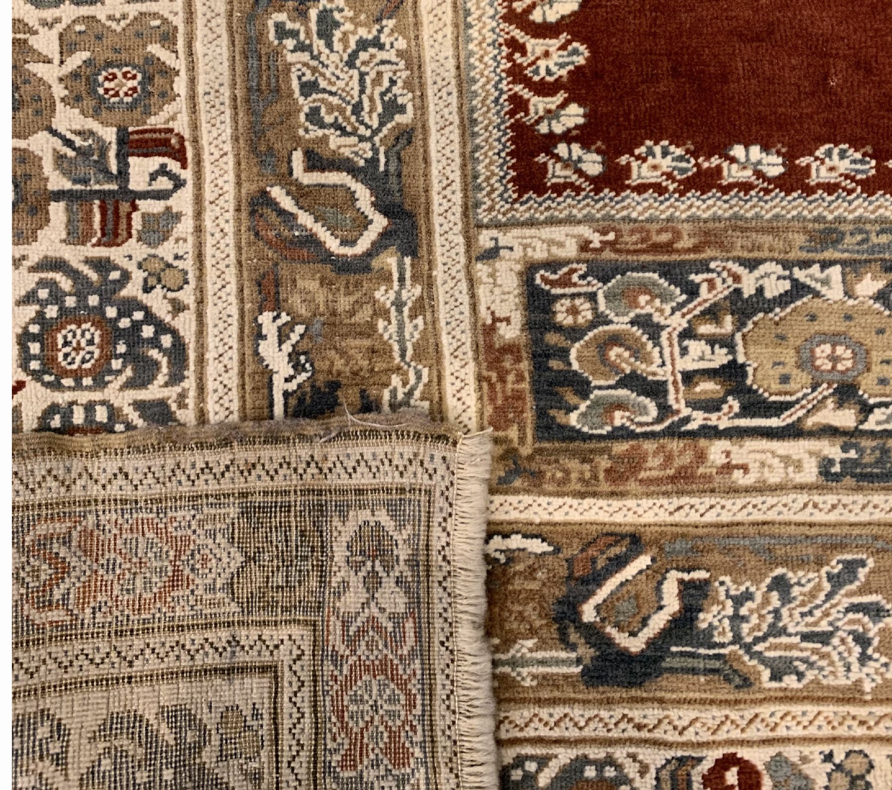 Detail e: Panderma alt, Türkei, um 1920, Wolle geknüpft auf Baumwolle, ca. 167 x 125 cm, EHZ: 3