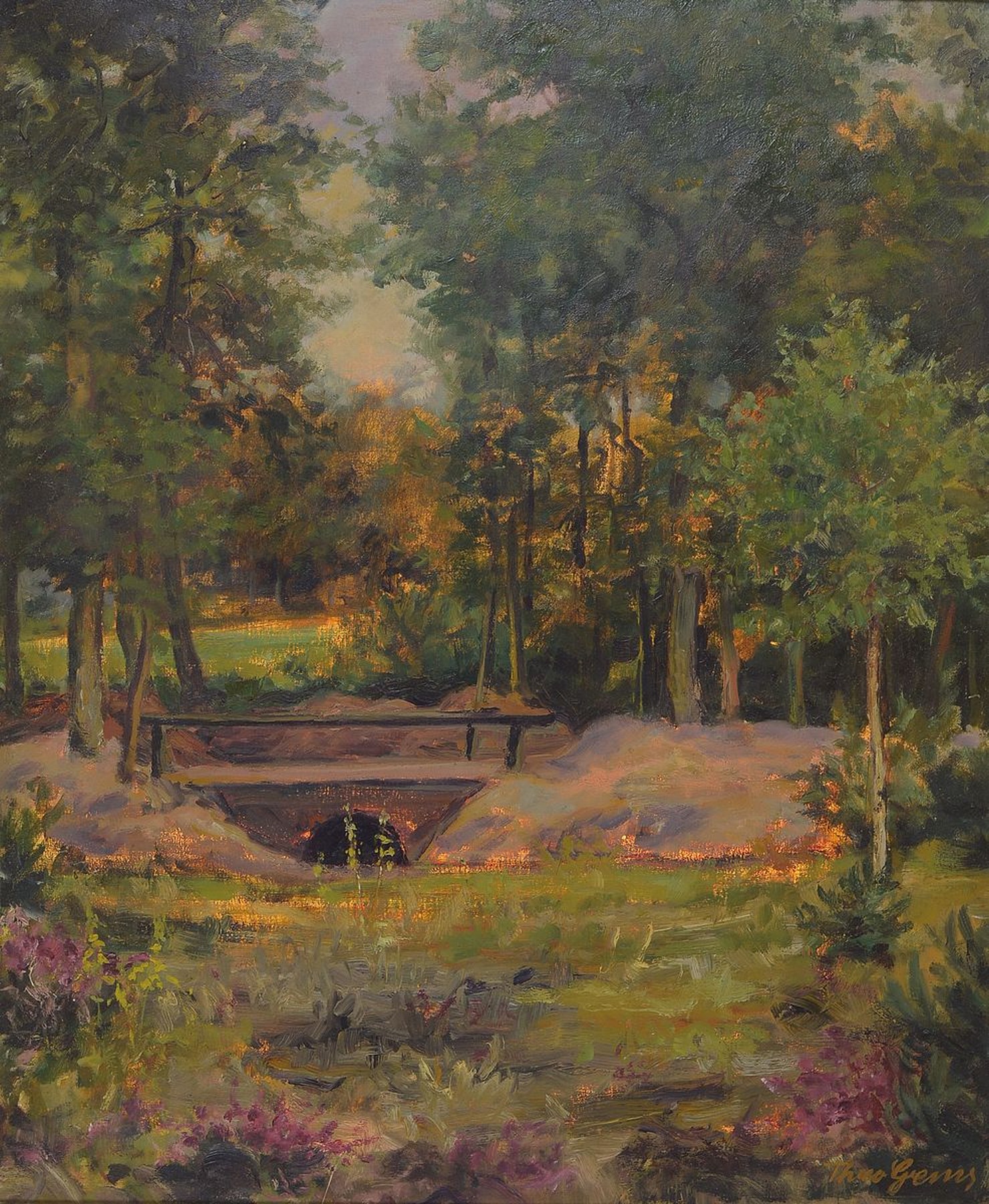 Theo Gems, pfälzer Maler, 189 Eberbach/Neckar - 1976 Schifferstadt, Schüler von Albert Haueisen, Friedrich Fehr und Georg Schreieck, Studium in ...