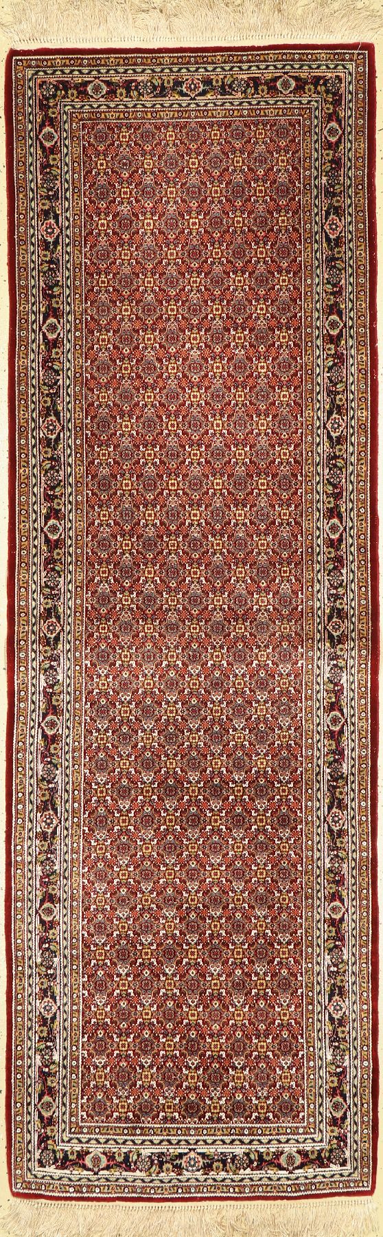 Täbriz fein, China, ca. 50 Jahre, Korkwollemit Seide, ca. 240 x 78 cm, EHZ: 2