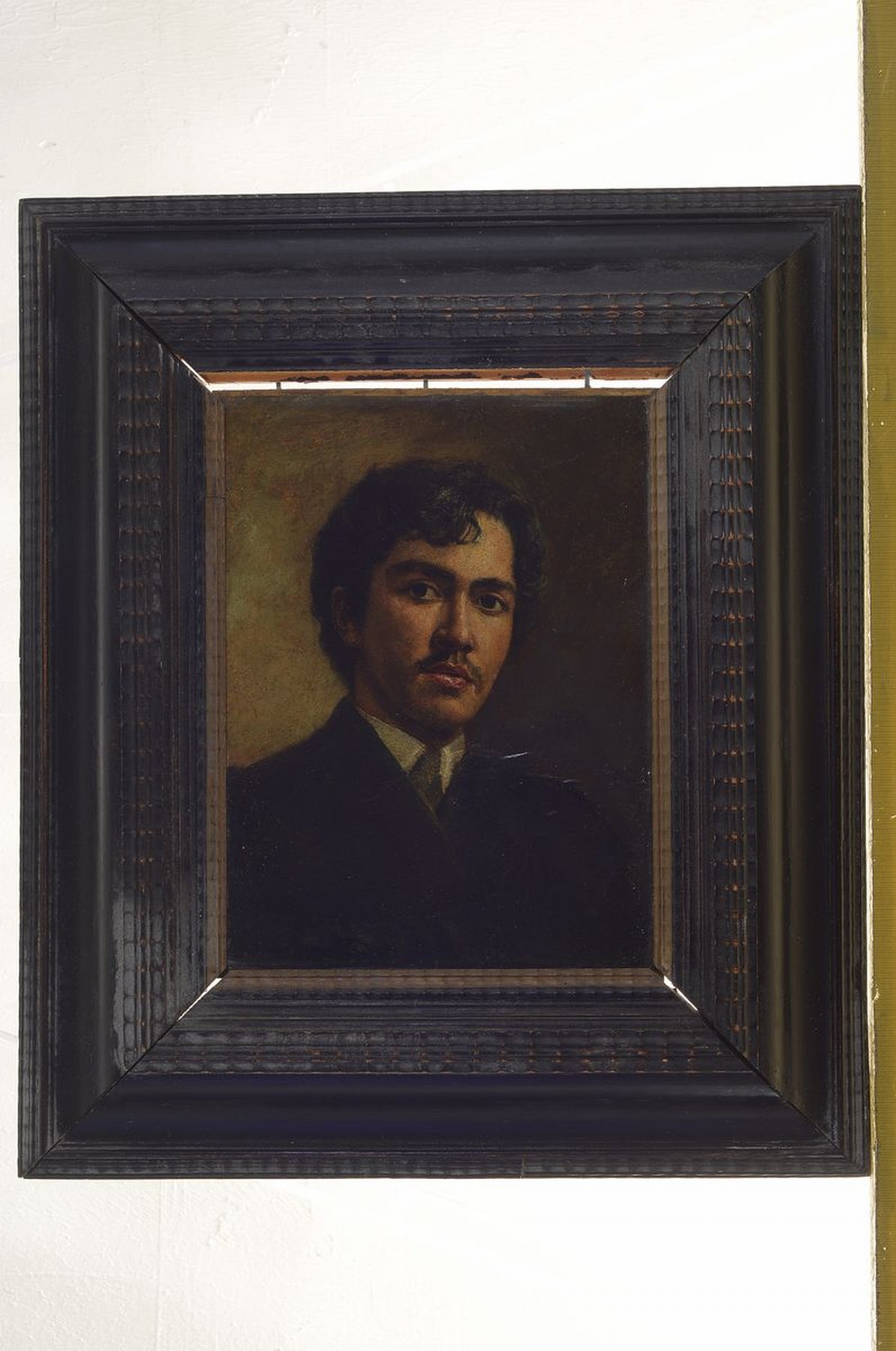 Detail k: Umkreis: Franz von Defregger, 1835 Ederhof bei Stronach-1921 München, Porträt eines jungen Mannes, Öl/Lwd/Platte, rest./doubl., verso m.Vermerk ...