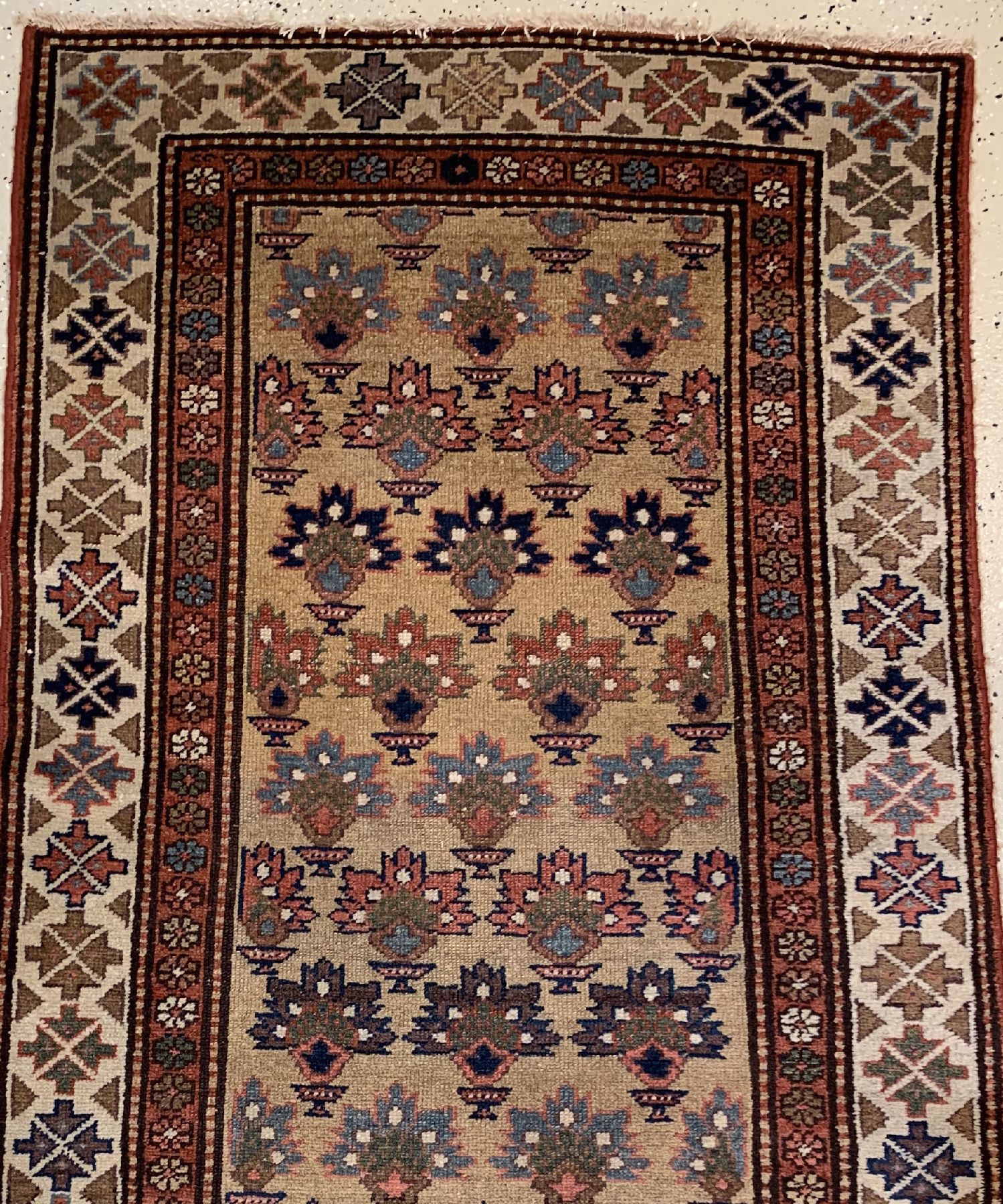 Detail a: Antiker Kurdische Galerie, Persien, um 1900, Wolle geknüpft auf Baumwolle, ca. 277 x 92 cm, EHZ: 3(guter Zustand)